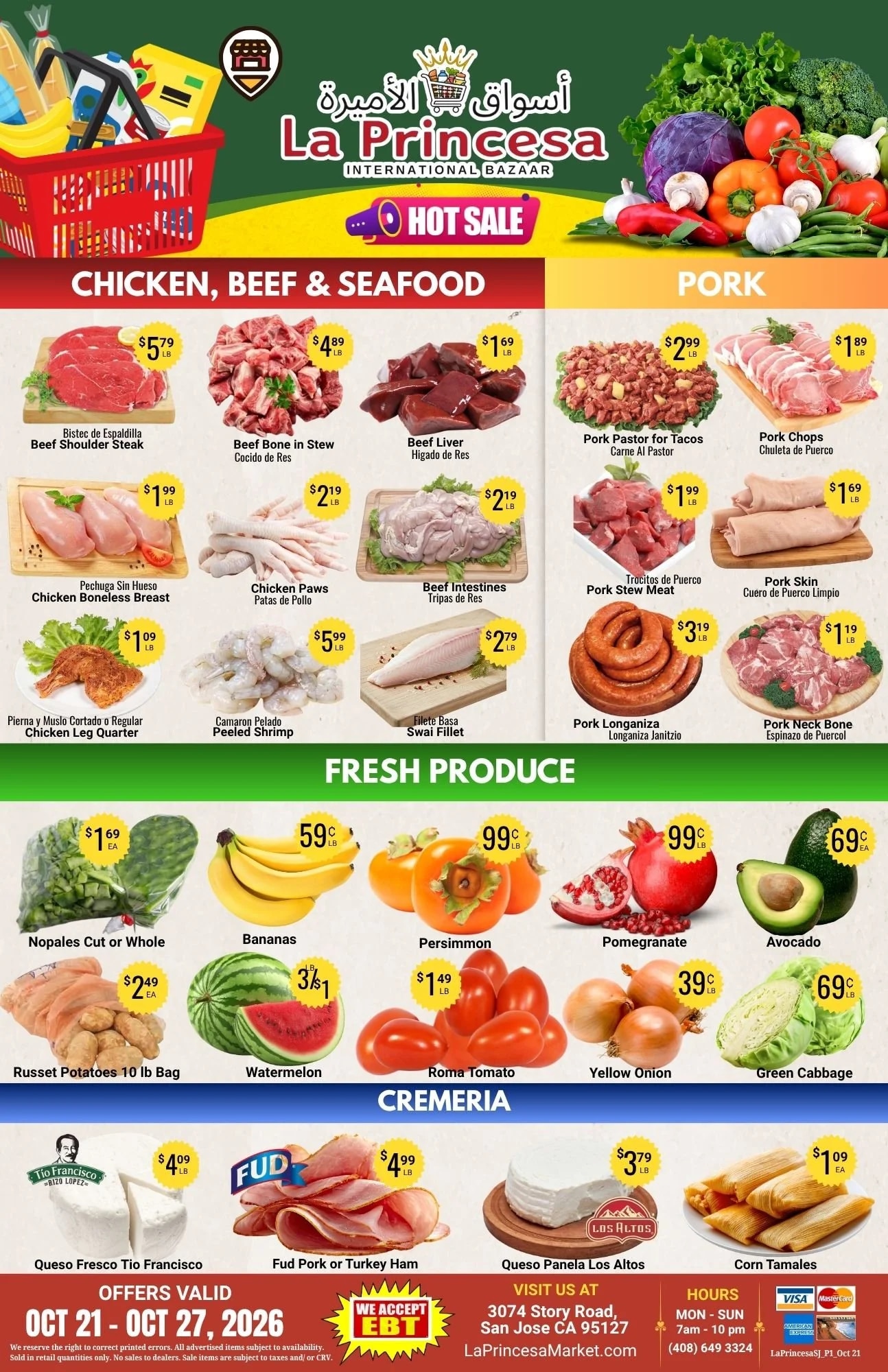 La Princesa International Bazaar Weekly Ad October 21 - 27, 2026