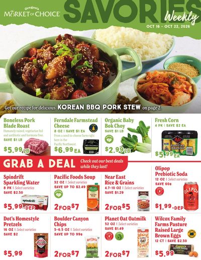 Market of Choice Weekly Specials Weekly Ad October 16 - 22, 2026