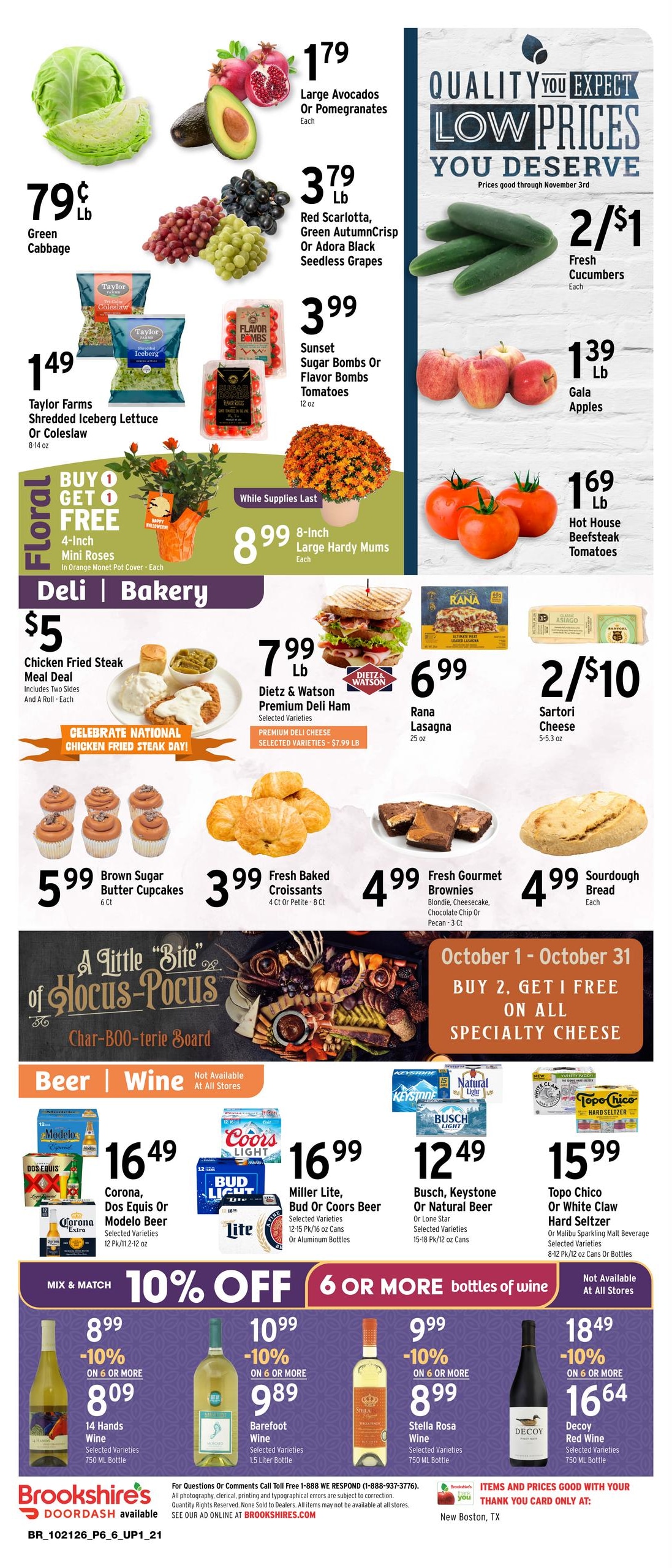 Brookshire's (New Boston Area, TX) Weekly Ad October 21 - 27, 2026