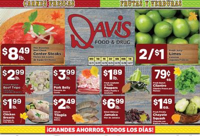 Davis Food & Drug Hispanic Weekly Ad October 21 - 27, 2026