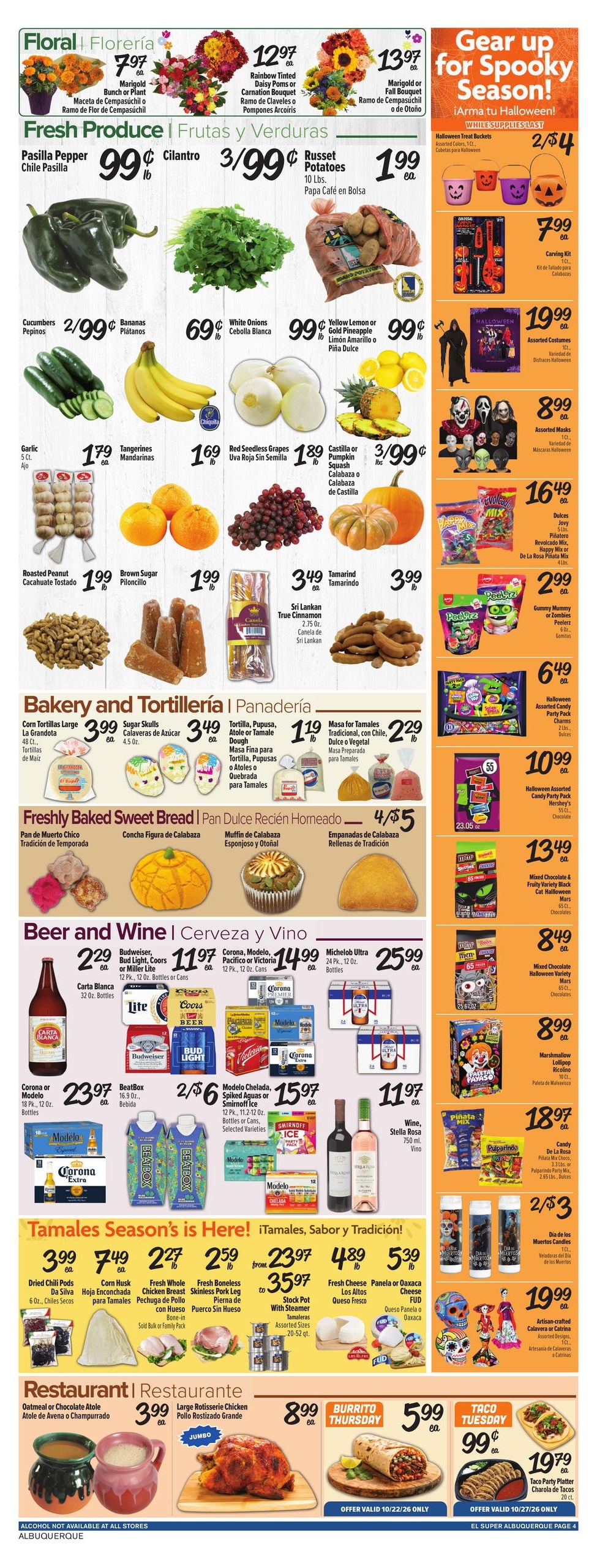 El Super (Albuquerque-Rio Rancho Area, NM) Weekly Ad October 21 - 27, 2026