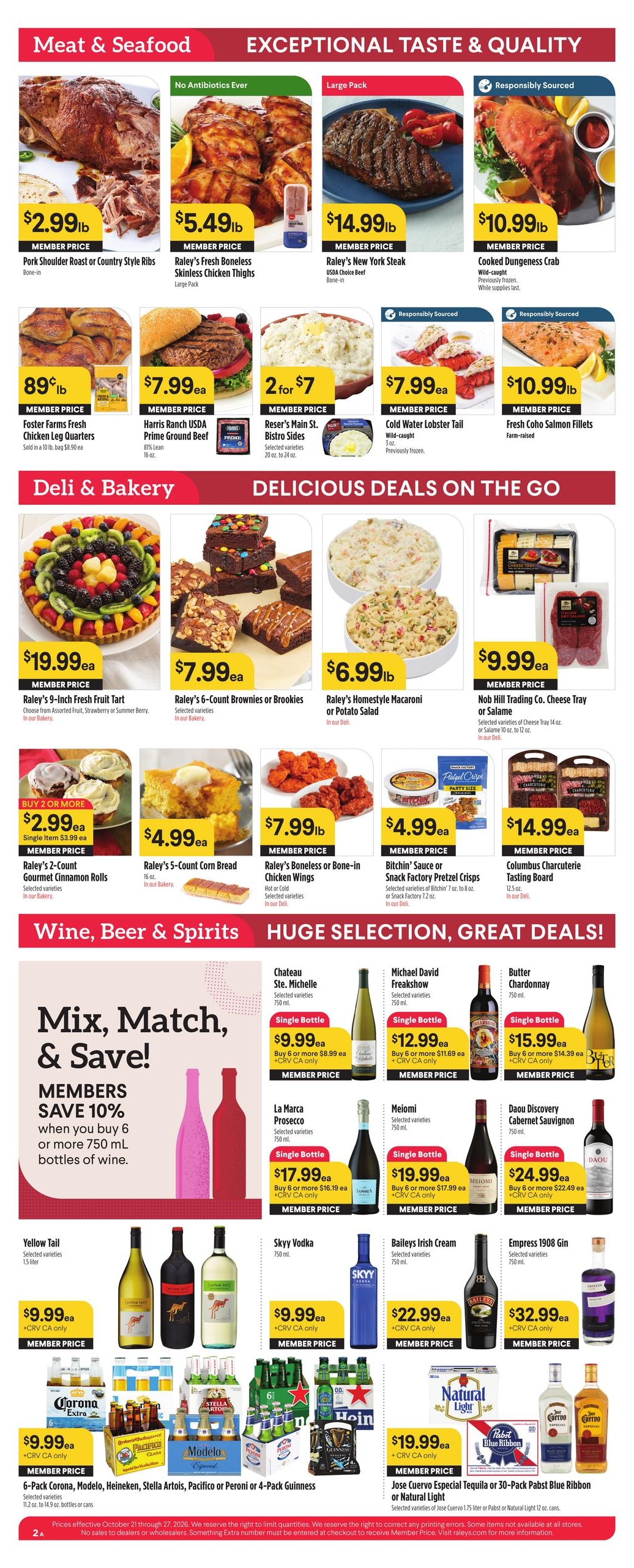 Raley's Weekly Ad October 21 - 27, 2026