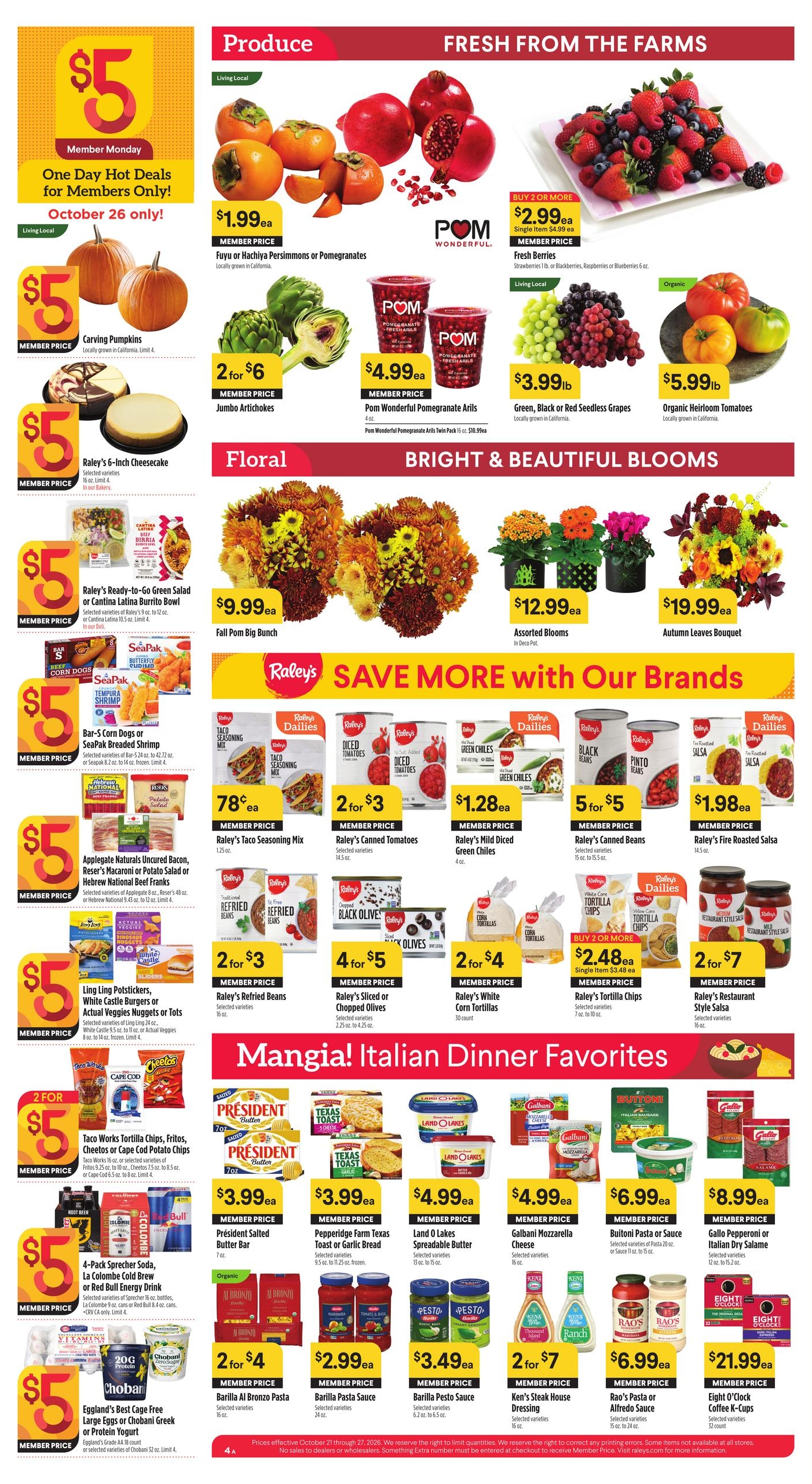Raley's Weekly Ad October 21 - 27, 2026