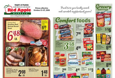 Ralph's and Poulsbo Red Apple Markets Weekly Ad October 21 - 27, 2026