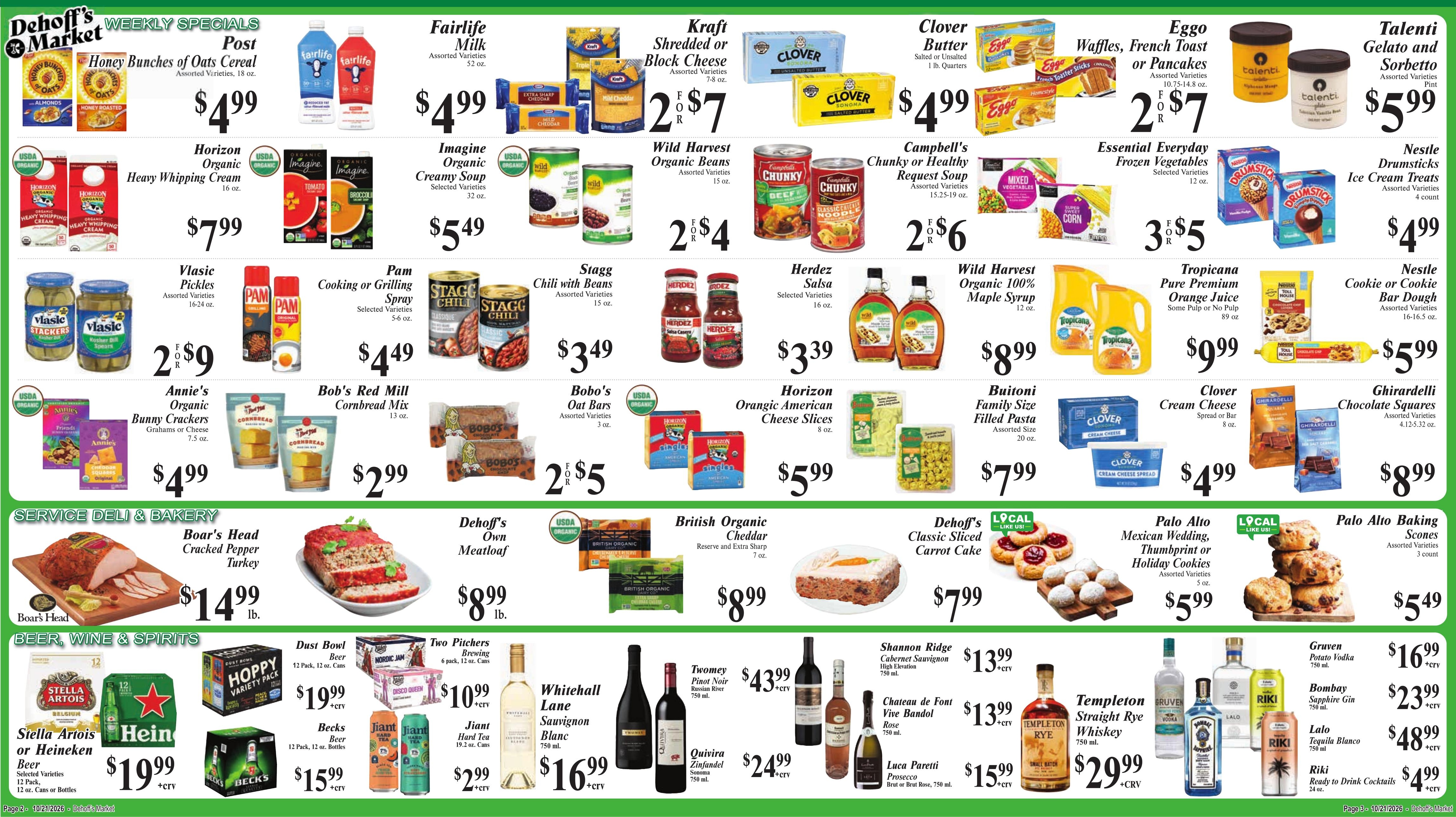 Dehoff's Key Markets (Los Gatos Area, CA) Weekly Ad October 21 - 27, 2026
