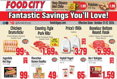 Food City Supermarkets (El Paso Area, TX) Weekly Ad October 21 - 27, 2026
