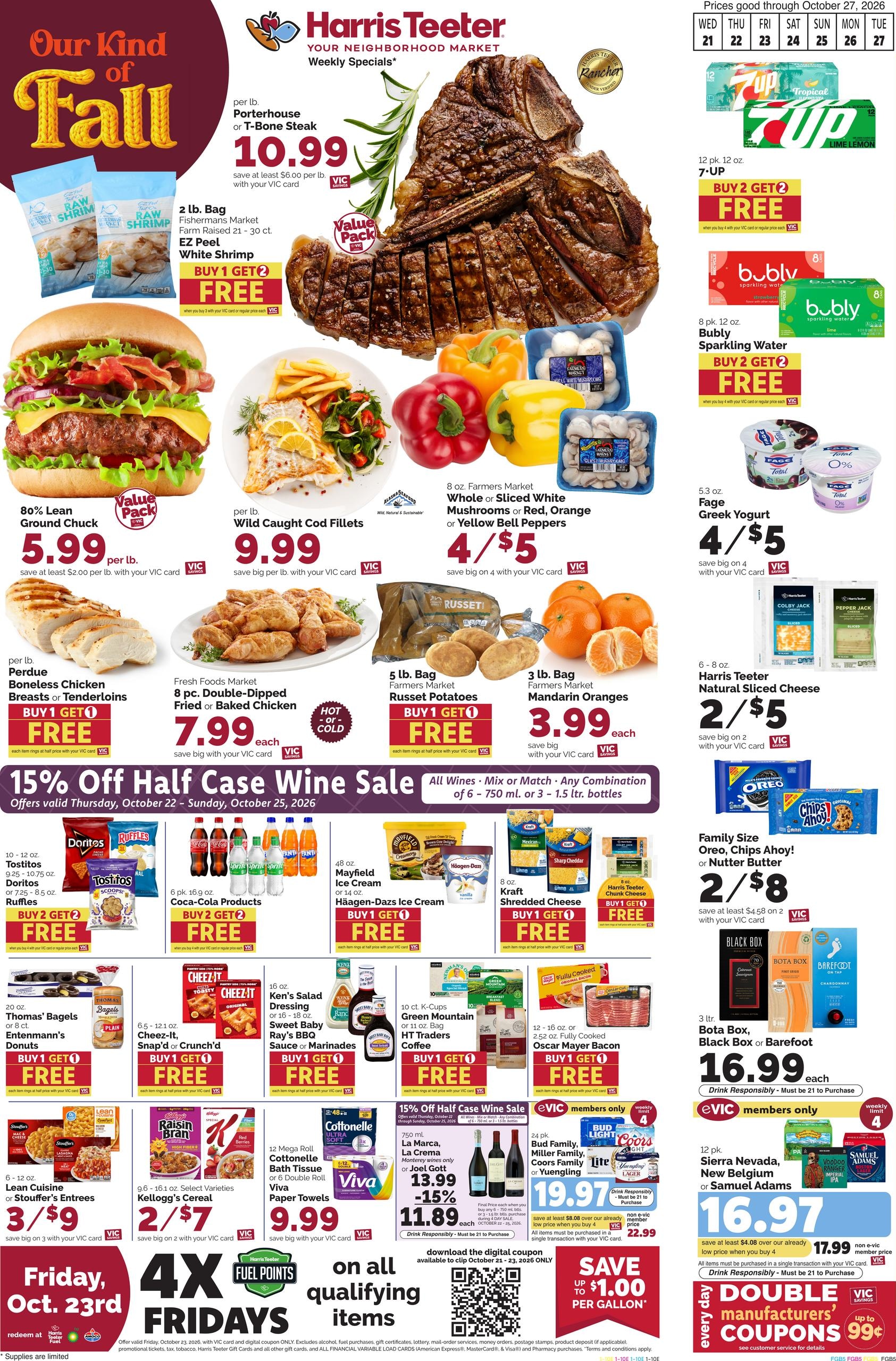 Harris Teeter (Alexandria Area, VA) Weekly Ad October 21 - 27, 2026