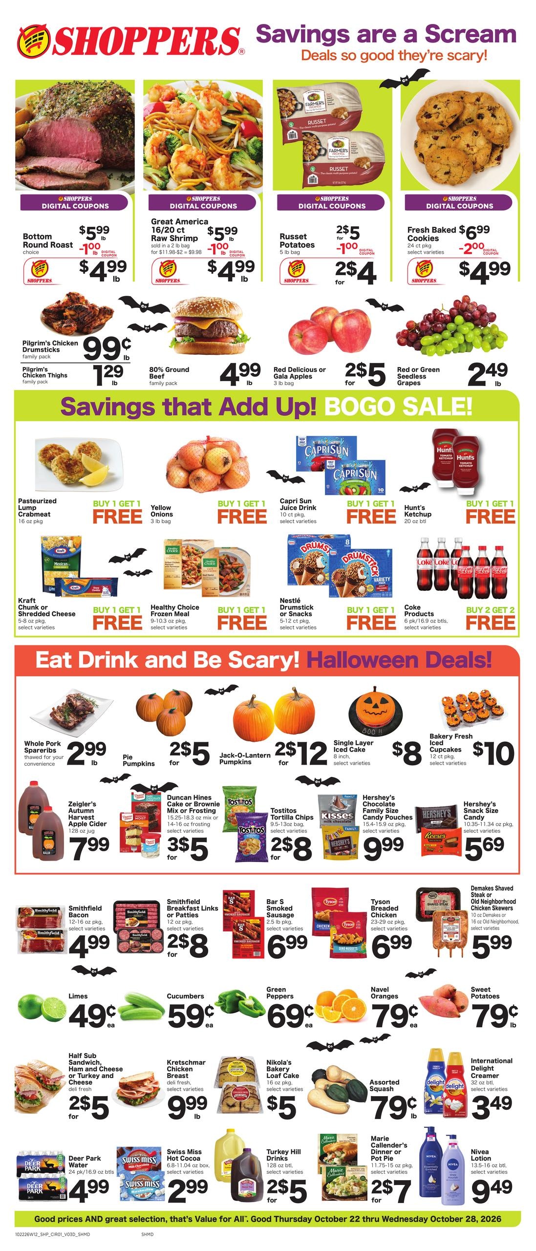 Shoppers (Alexandria Area, VA) Weekly Savings Weekly Ad October 22 - 28, 2026