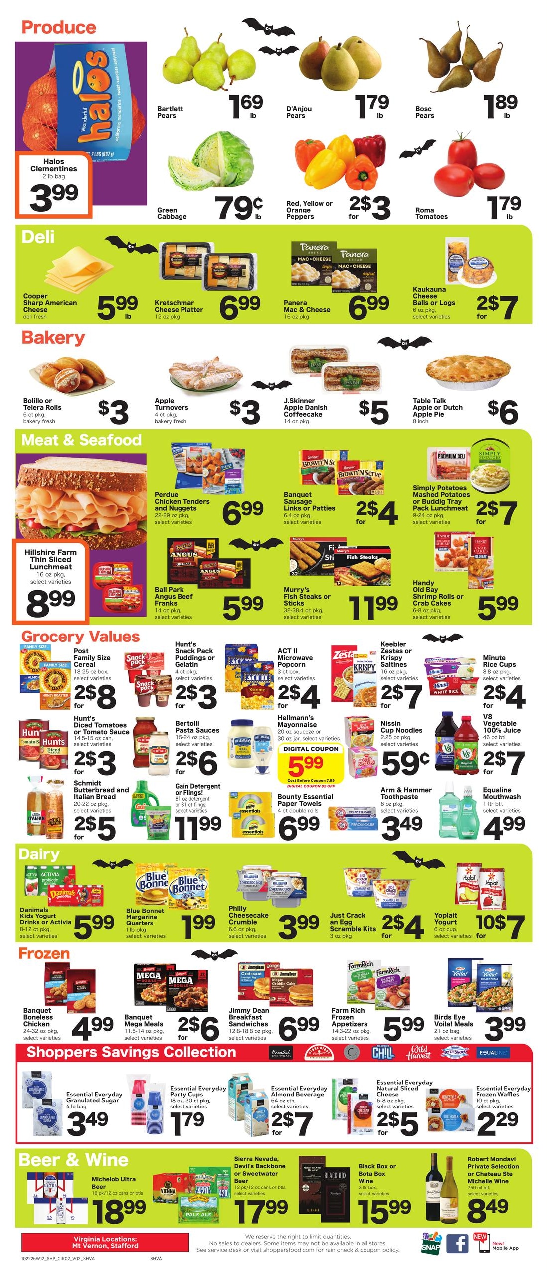 Shoppers (Alexandria Area, VA) Weekly Savings Weekly Ad October 22 - 28, 2026
