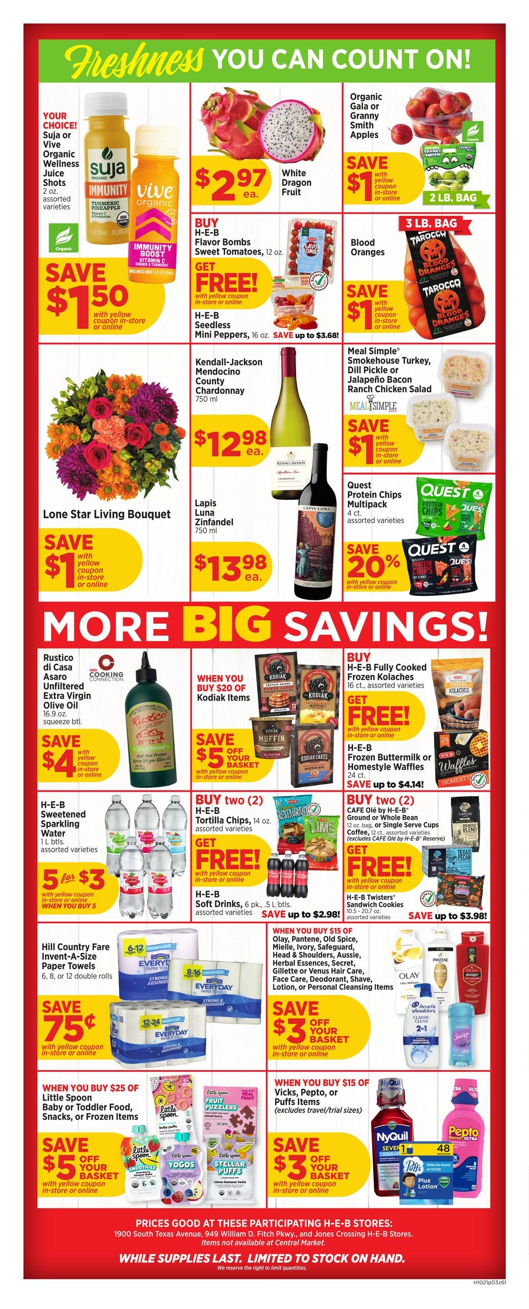 H-E-B (College Station Area, TX) Weekly Ad October 21 - 27, 2026