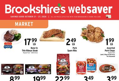 Brookshire's Websaver Weekly Ad October 21 - 27, 2026