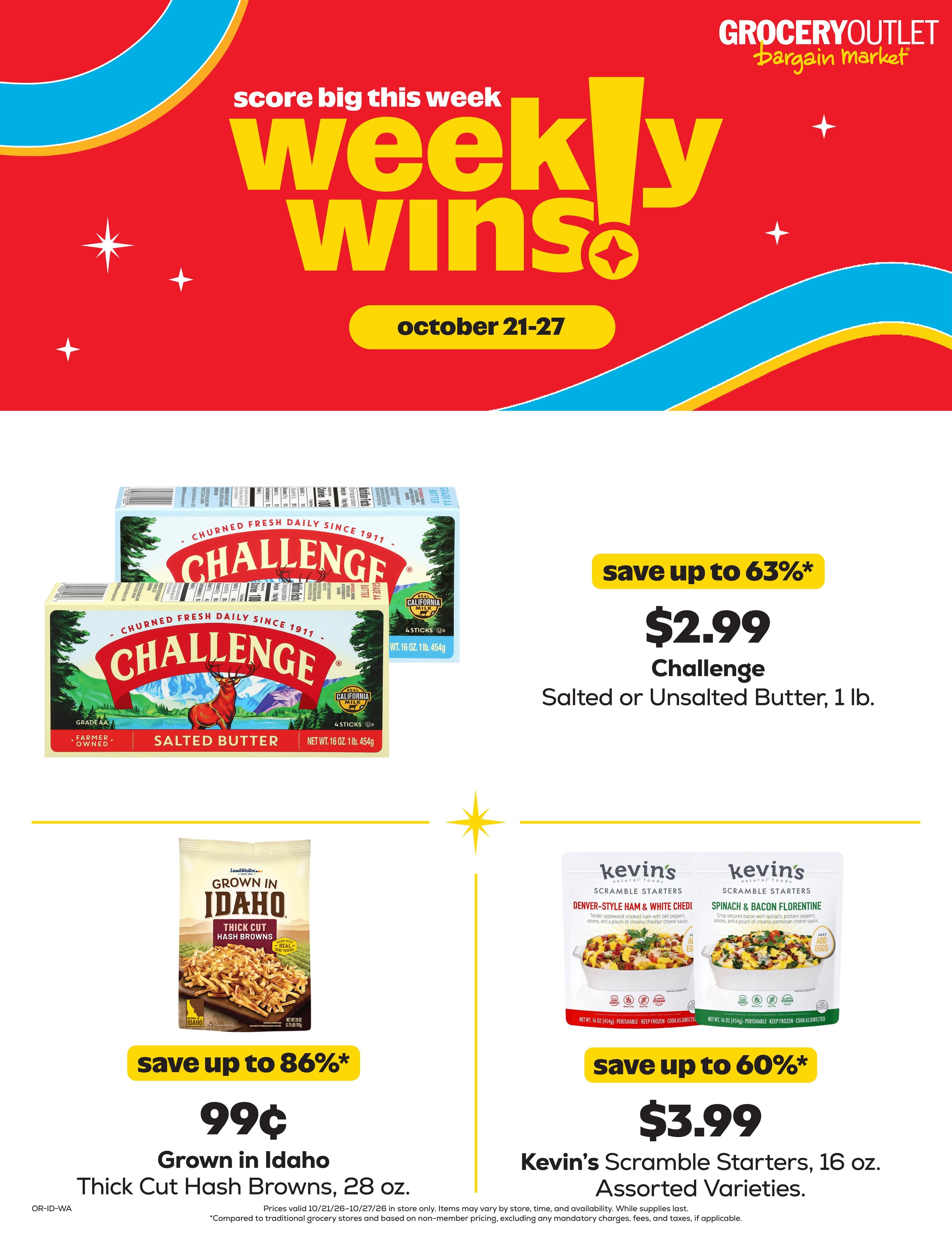 Grocery Outlet (Moscow Area, ID) Weekly Ad October 21 - 27, 2026