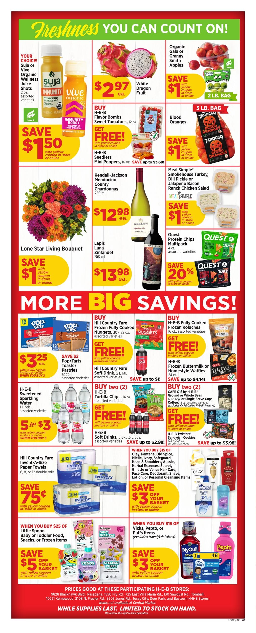H-E-B (Conroe Area, TX) Weekly Ad October 21 - 27, 2026