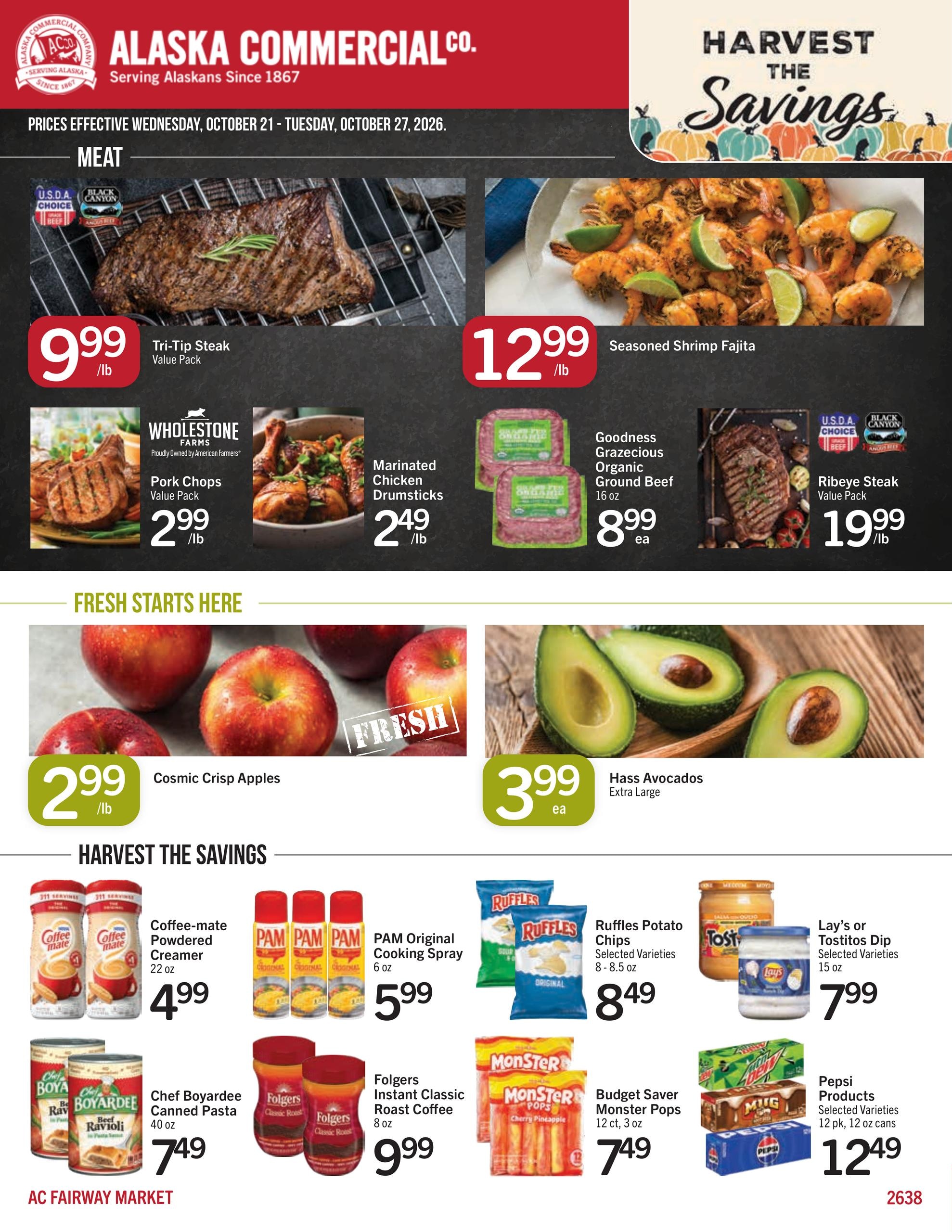 Alaska Commercial Weekly Ad October 21 - 27, 2026
