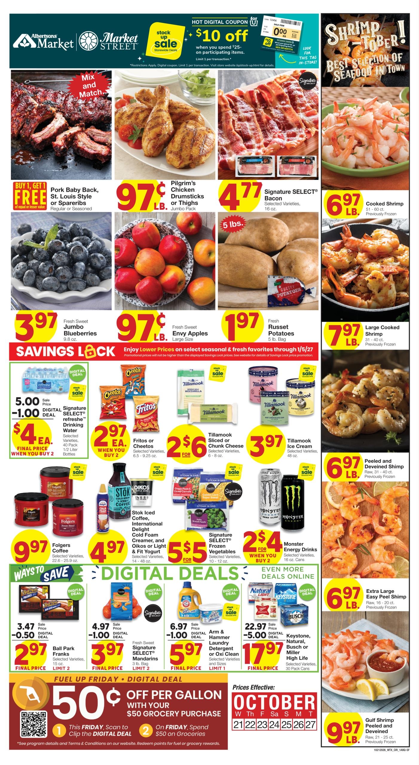 Albertsons Market (Albuquerque Area, NM) Weekly Ad October 21 - 27, 2026