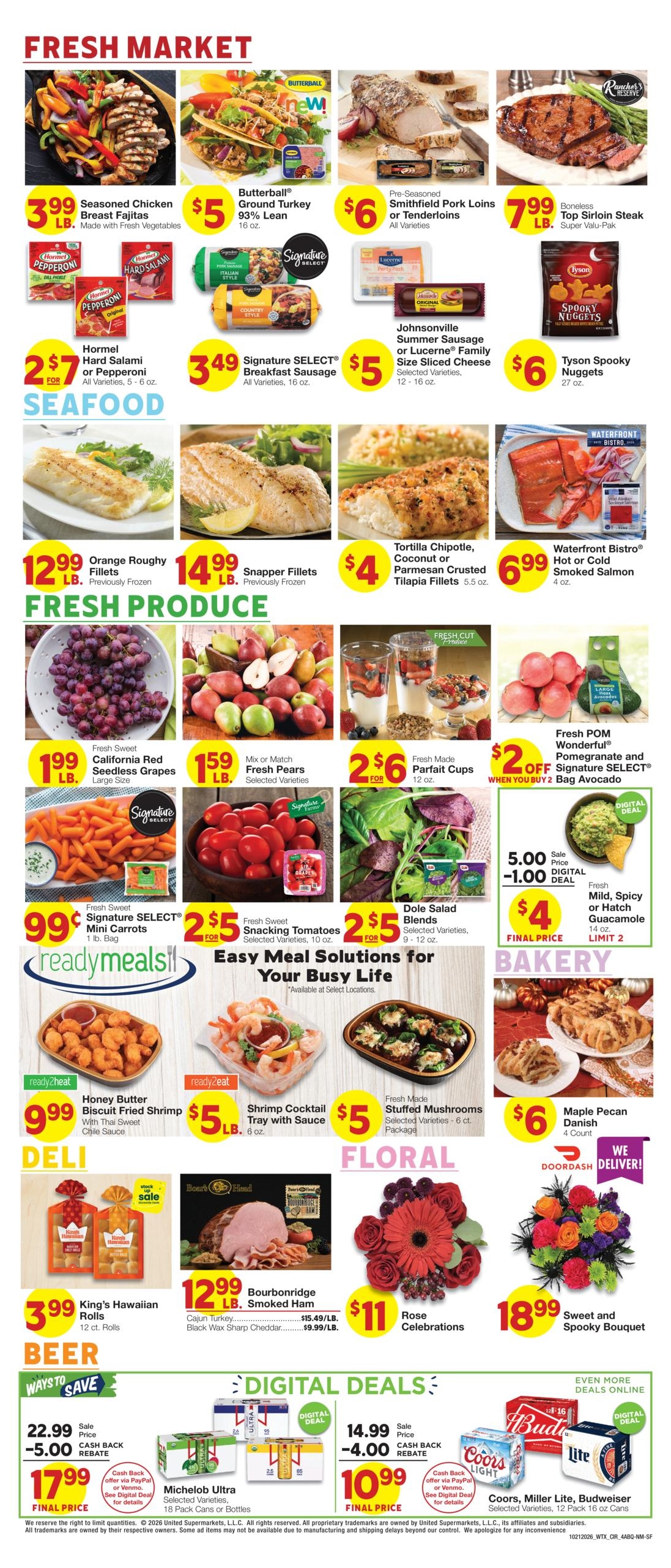 Albertsons Market (Albuquerque Area, NM) Weekly Ad October 21 - 27, 2026