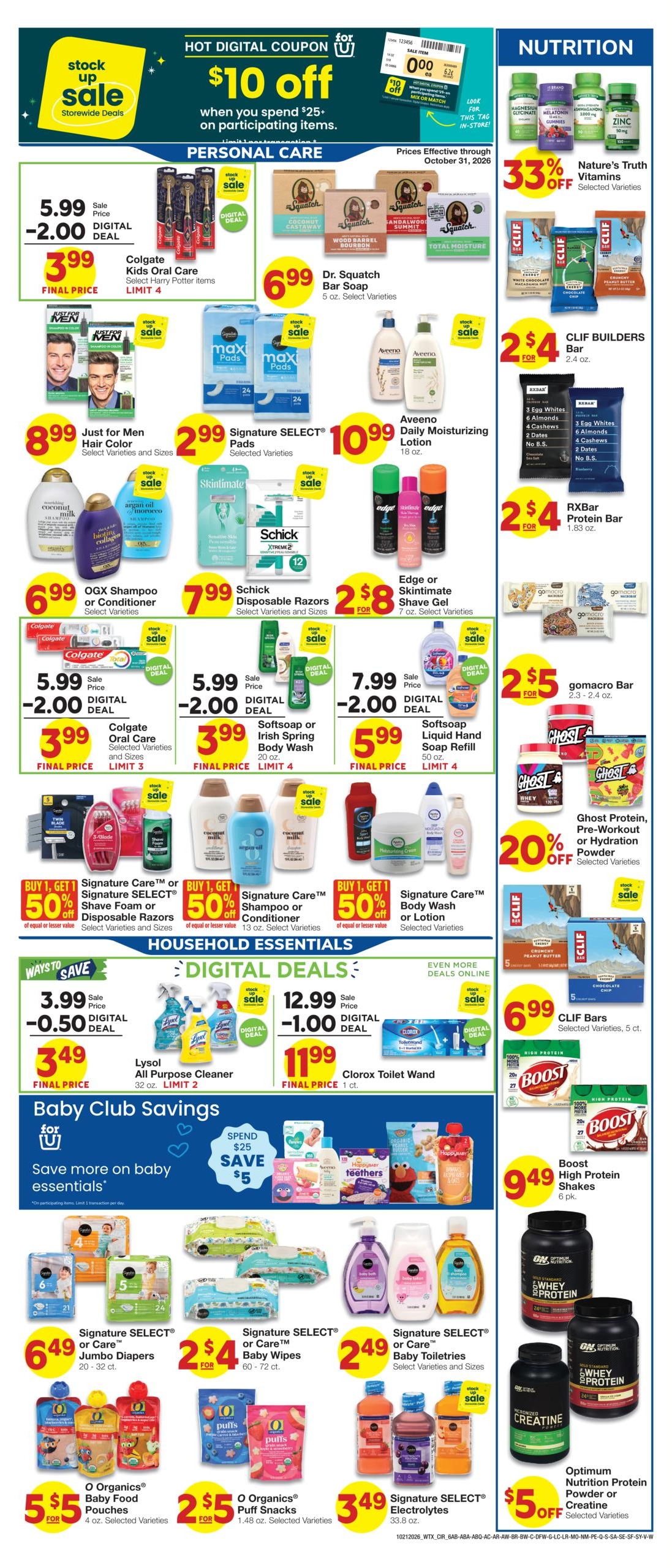 Albertsons Market (Albuquerque Area, NM) Weekly Ad October 21 - 27, 2026