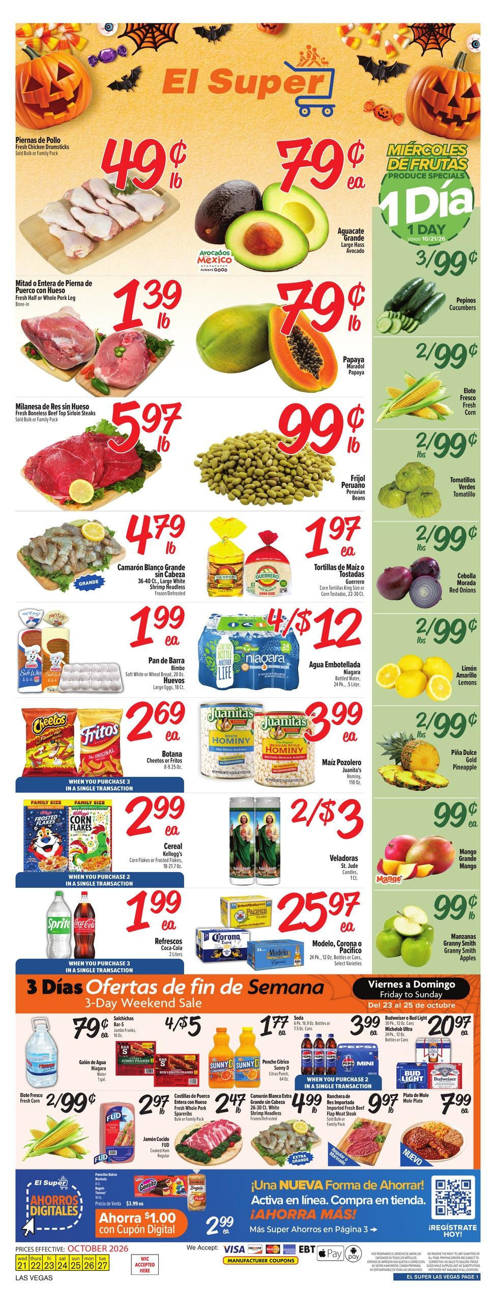 El Super (Henderson Area, NV) Weekly Ad October 21 - 27, 2026