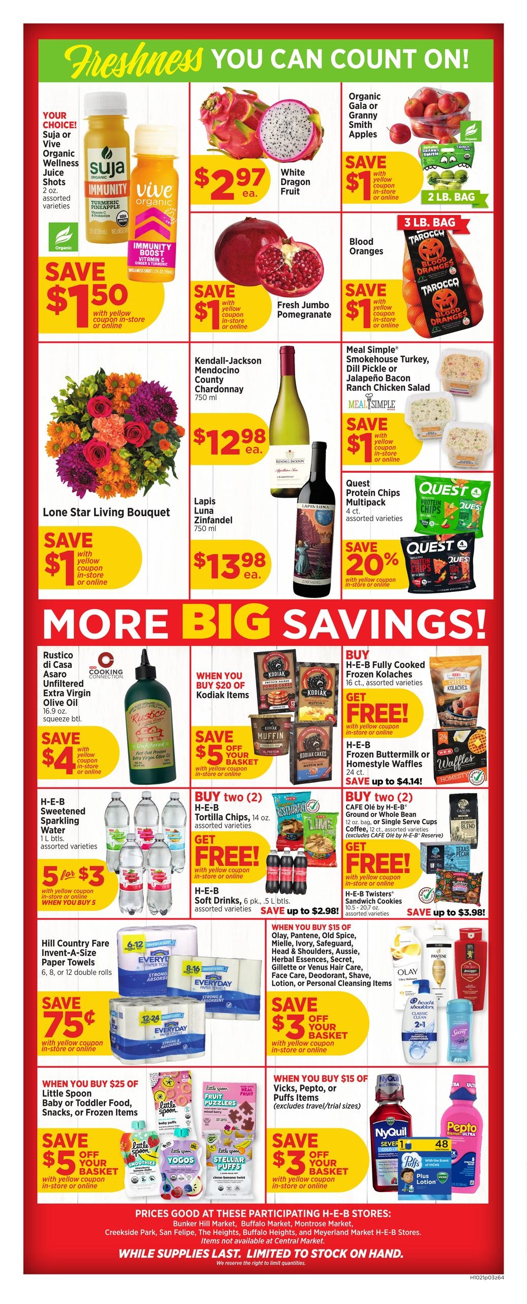 H-E-B (Houston Area, TX) Weekly Ad October 21 - 27, 2026