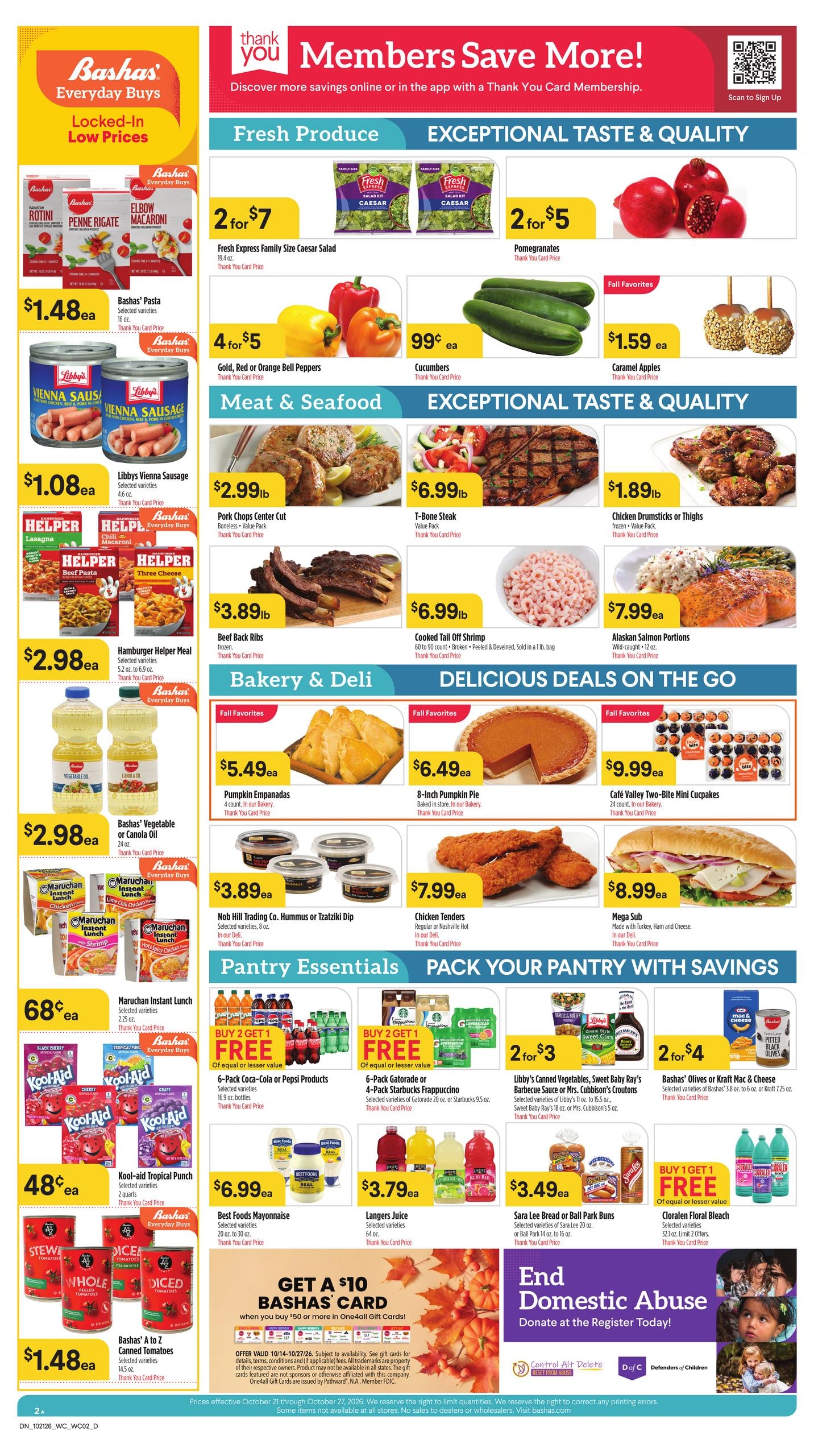 Bashas' (Dennehotso Area, AZ) Weekly Ad October 21 - 27, 2026
