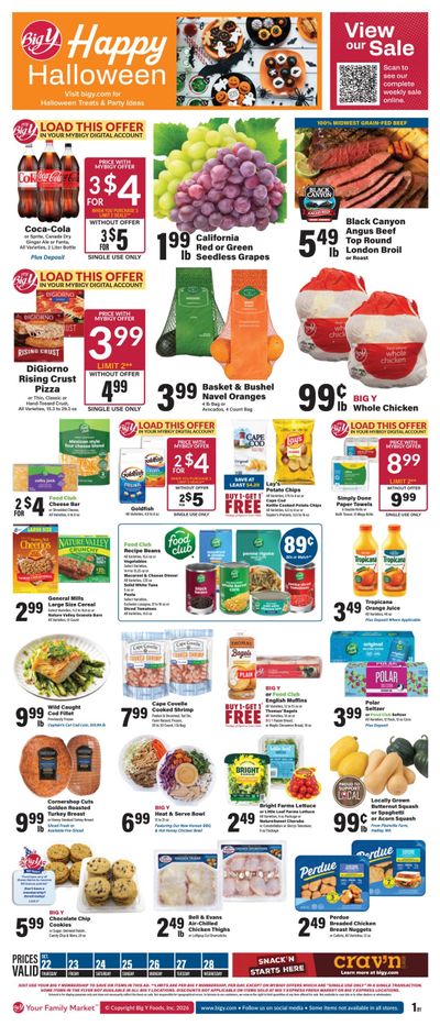 Big Y (Accord Area, MA) Weekly Ad October 22 - 28, 2026