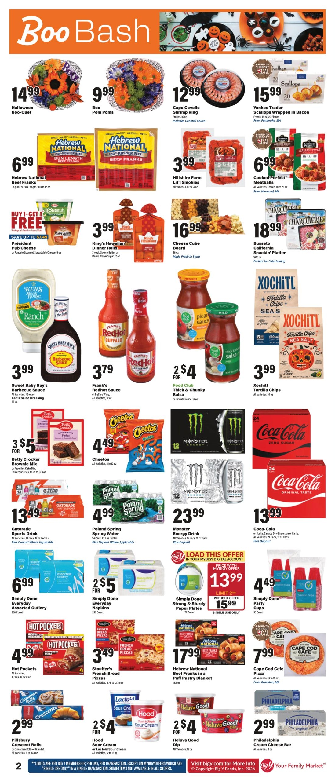 Big Y (Accord Area, MA) Weekly Ad October 22 - 28, 2026