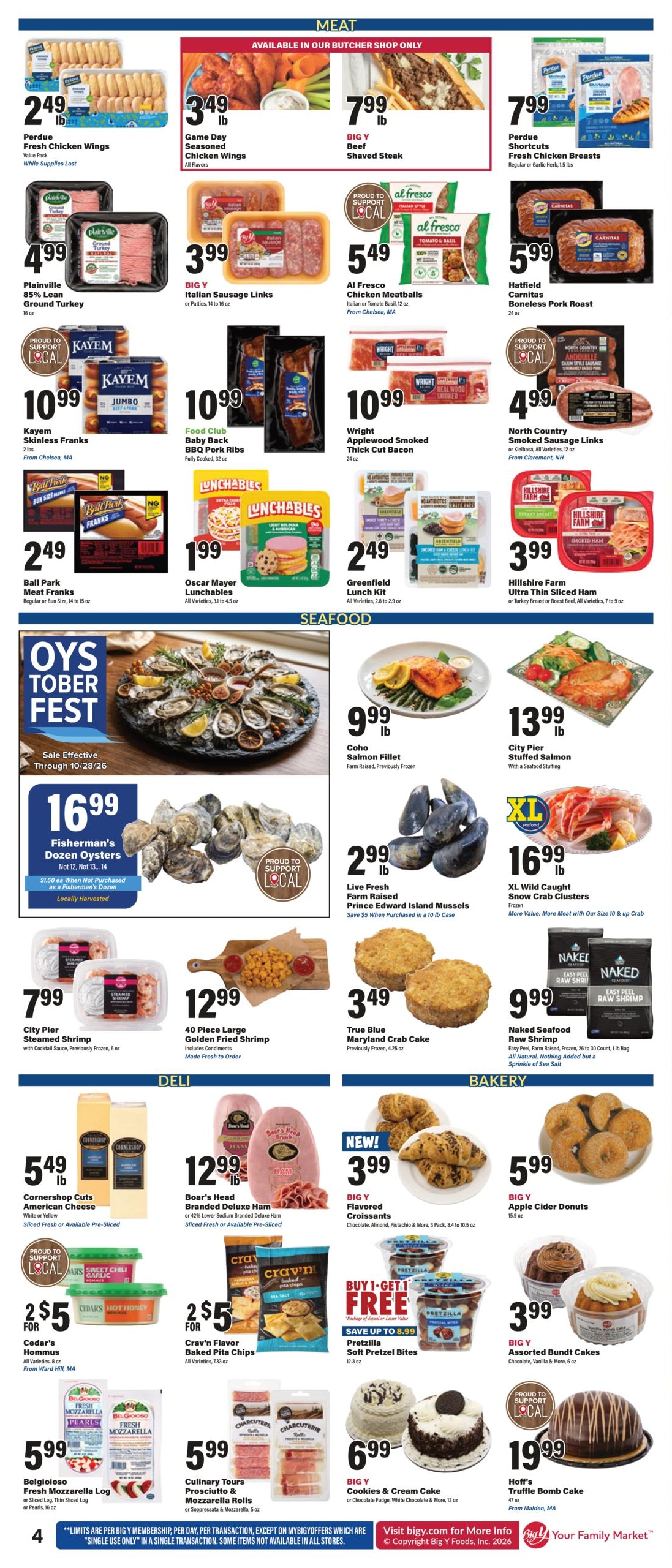 Big Y (Accord Area, MA) Weekly Ad October 22 - 28, 2026
