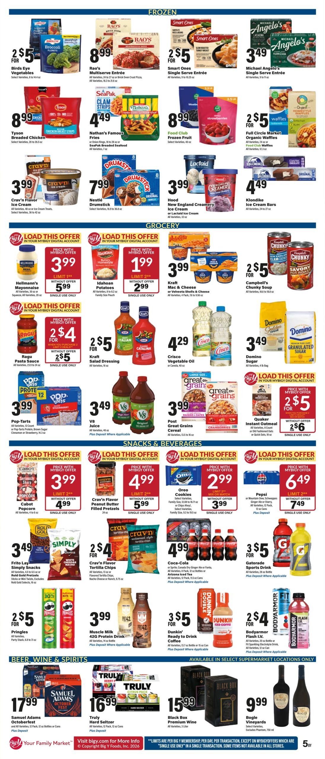 Big Y (Accord Area, MA) Weekly Ad October 22 - 28, 2026