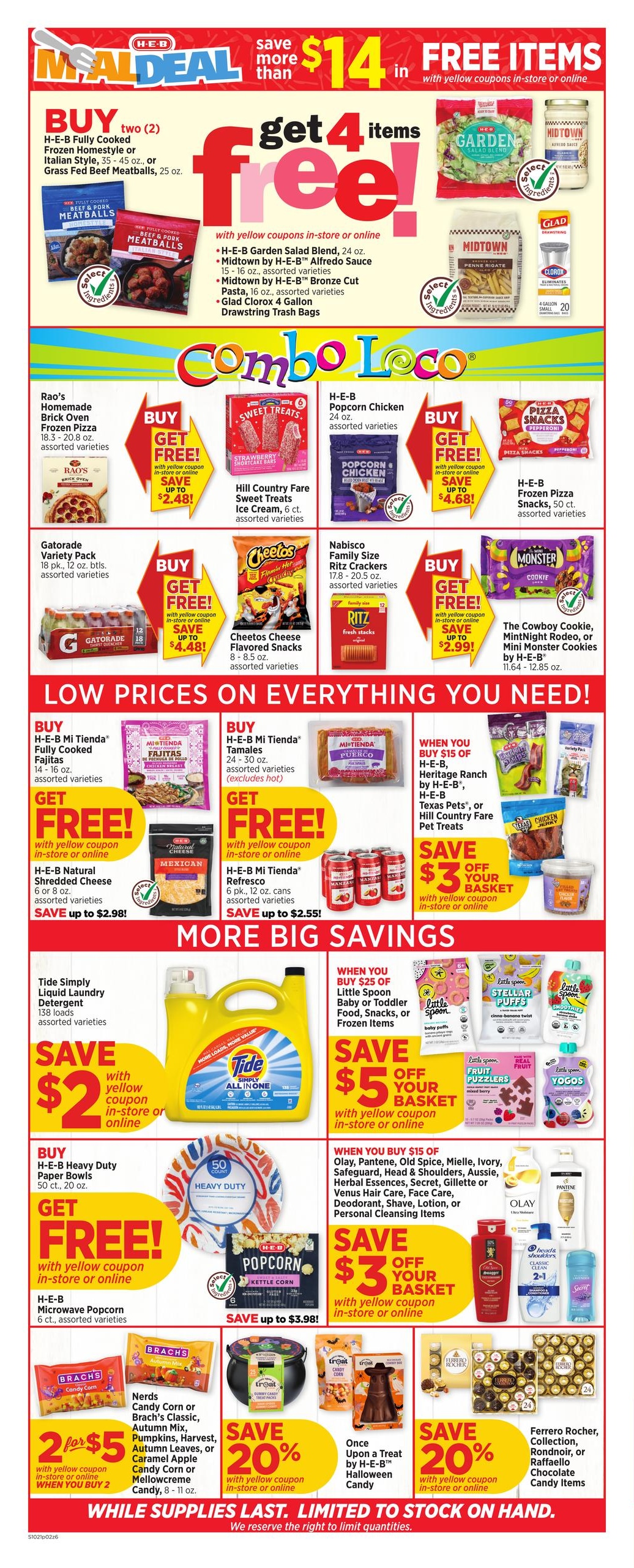 H-E-B (Odessa Area, TX) Weekly Ad October 21 - 27, 2026