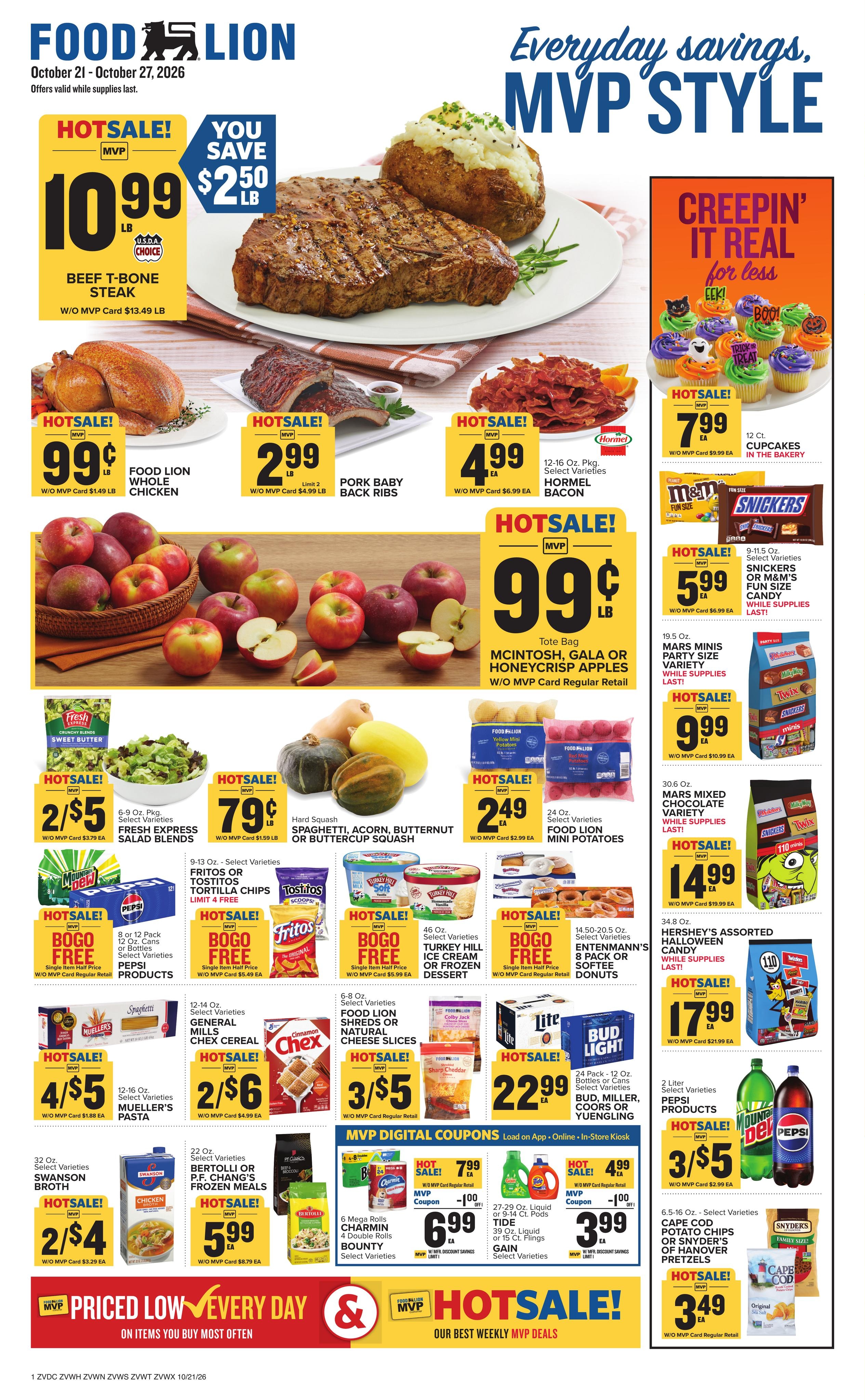 Food Lion (Culpeper Area, VA) Weekly Ad October 21 - 27, 2026