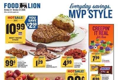 Food Lion (Cumberland Area, KY) Weekly Ad October 21 - 27, 2026