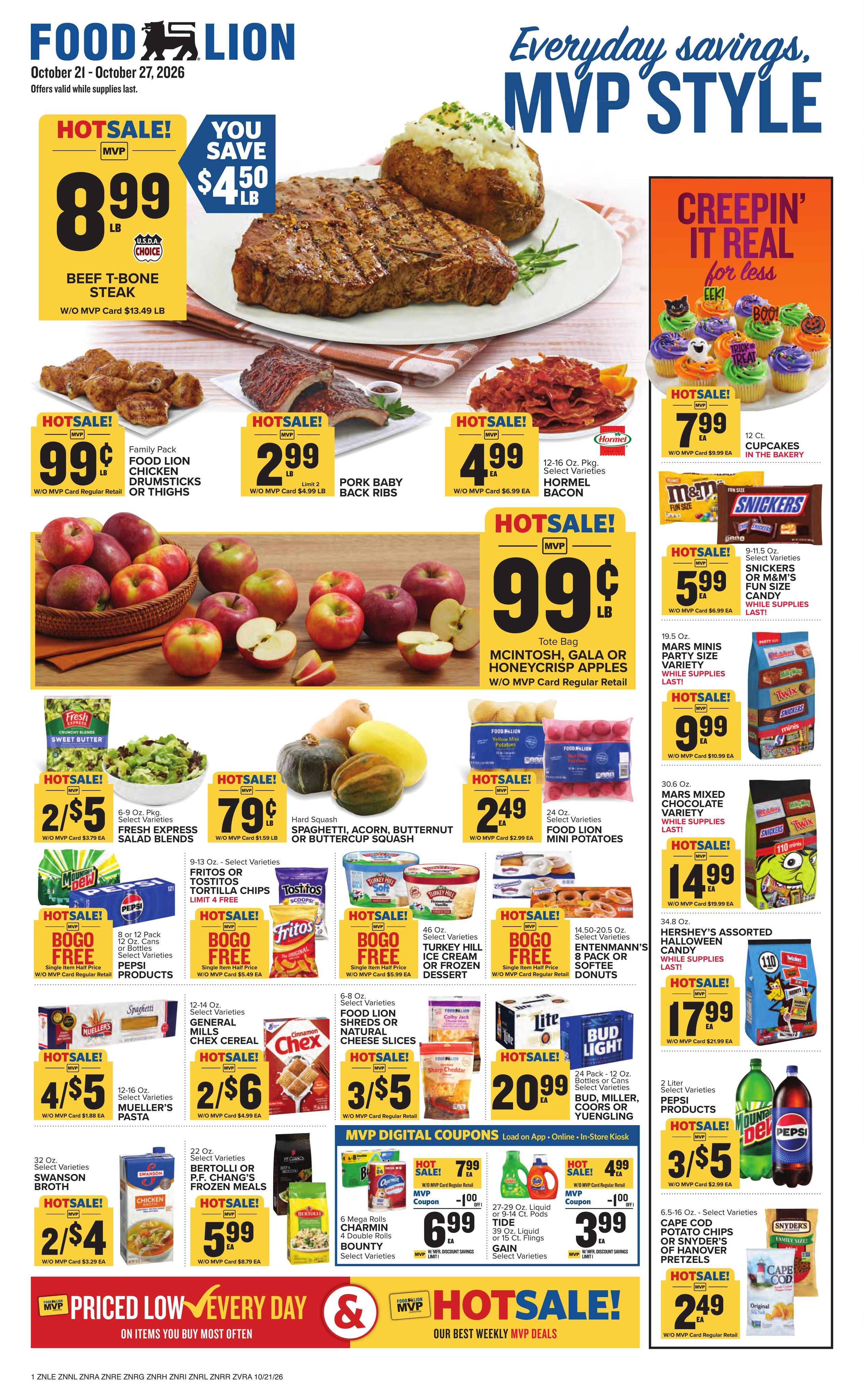 Food Lion (Durham Area, NC) Weekly Ad October 21 - 27, 2026