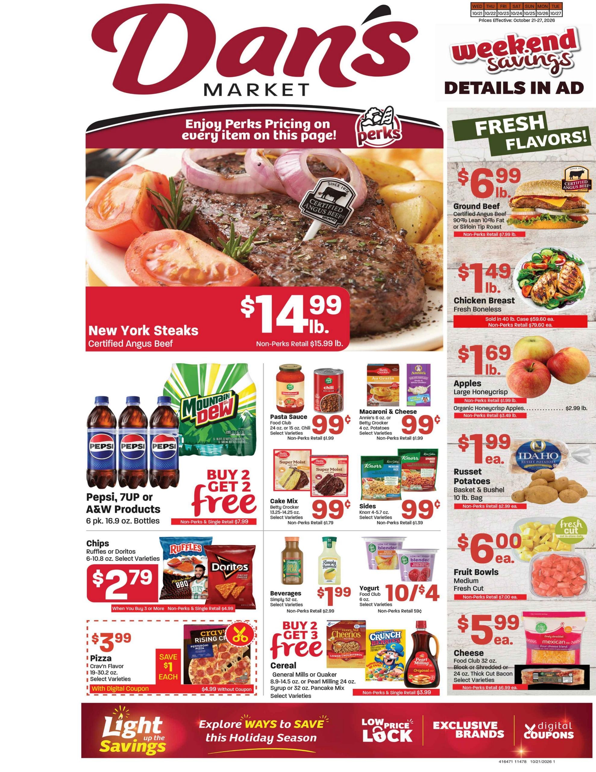 Dan's Fresh Market Weekly Ad October 21 - 27, 2026