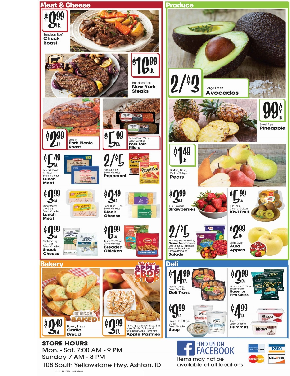 Dave's Jubilee Weekly Ad October 21 - 27, 2026