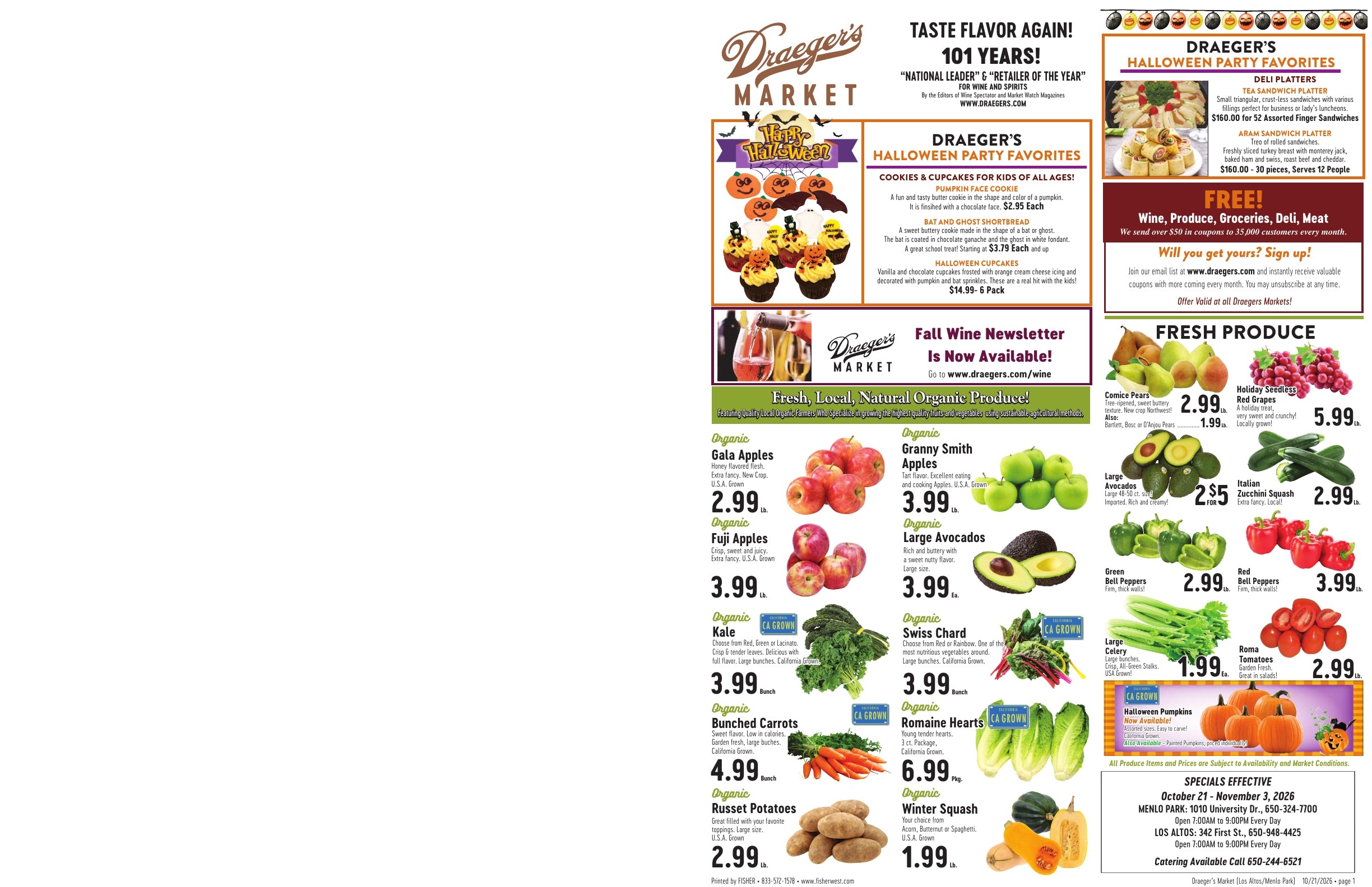 Draeger's Market Weekly Ad October 21 - 27, 2026