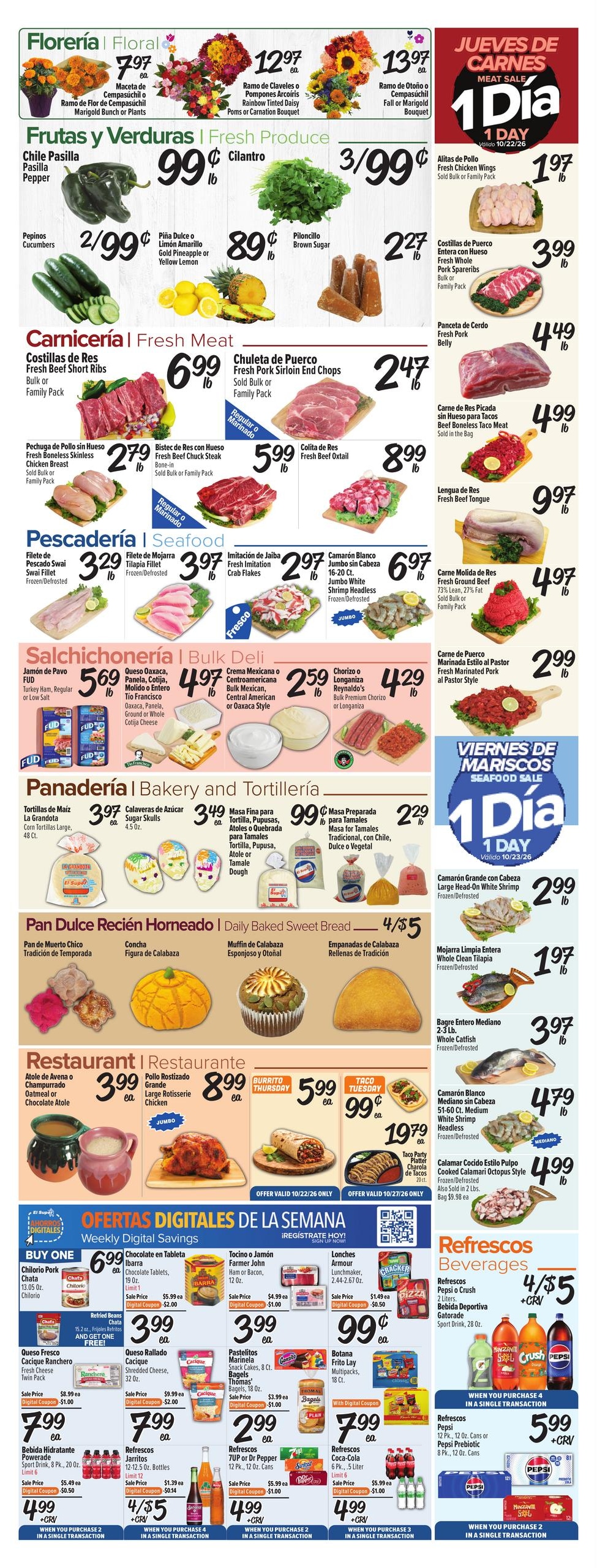 El Super Fresh Weekly Ad October 21 - 27, 2026