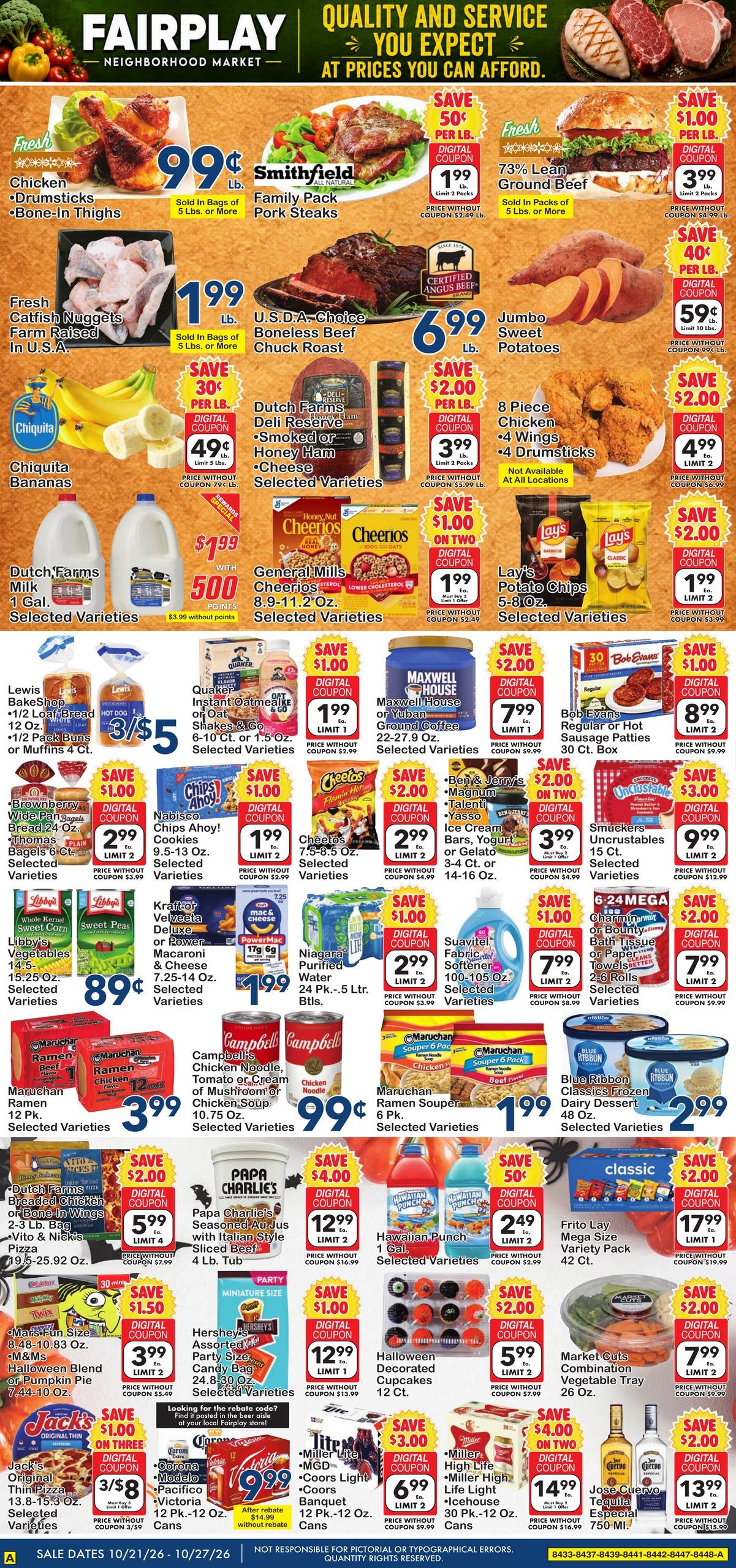 Fairplay Foods Direct Weekly Weekly Ad October 21 - 27, 2026