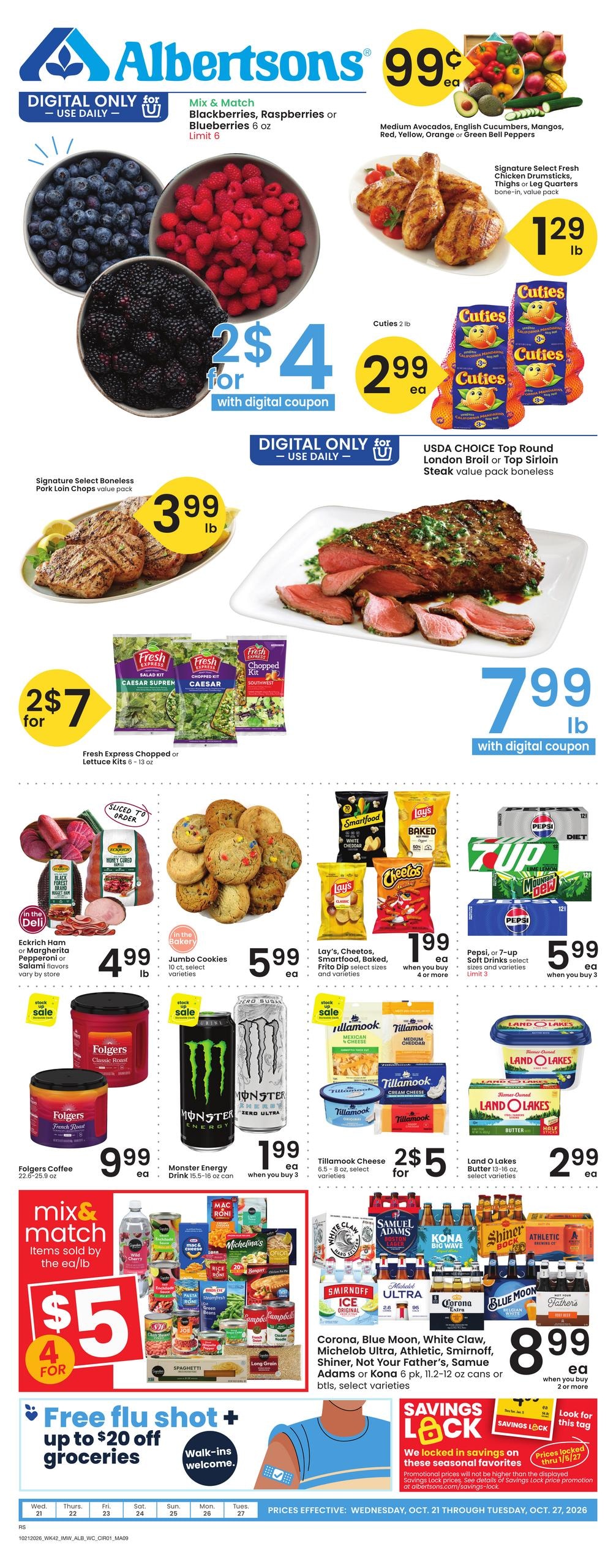 Albertsons (Rock Springs Area, WY) Weekly Ad October 21 - 27, 2026