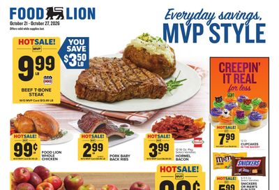 Food Lion (Richmond Area, VA) Weekly Ad October 21 - 27, 2026