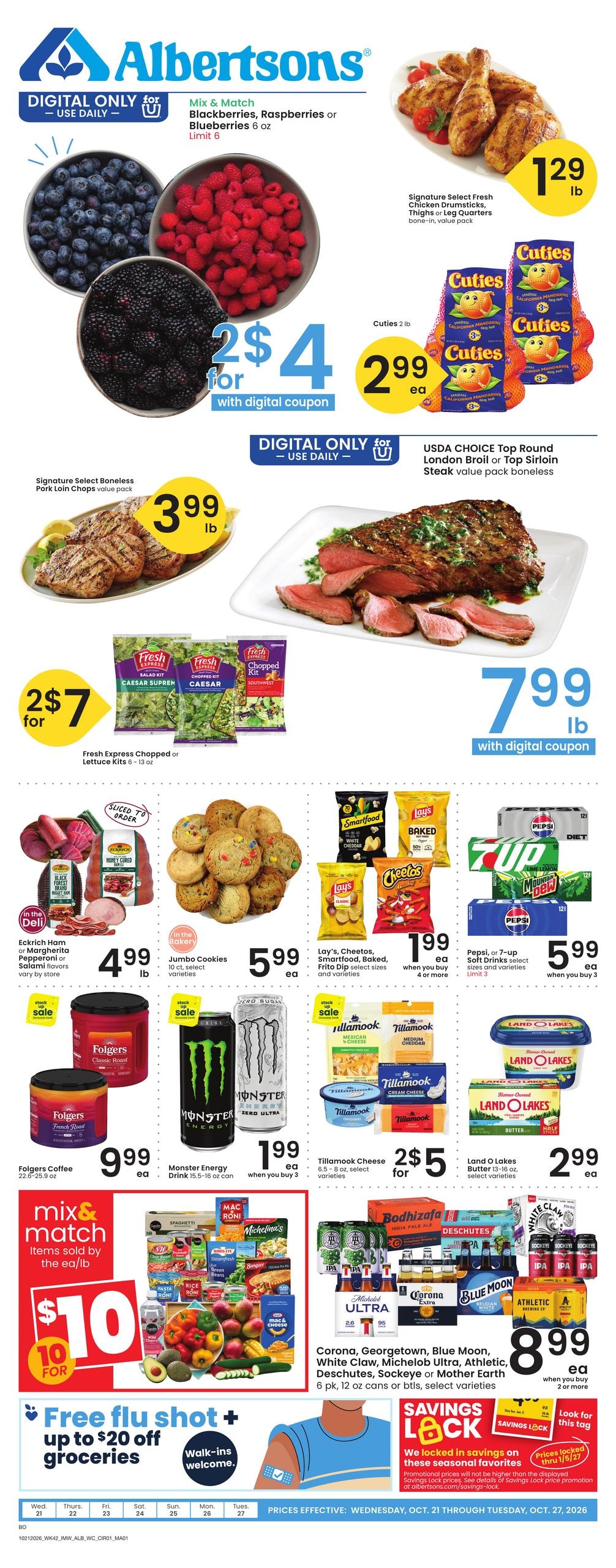 Albertsons Weekly Ad October 21 - 27, 2026