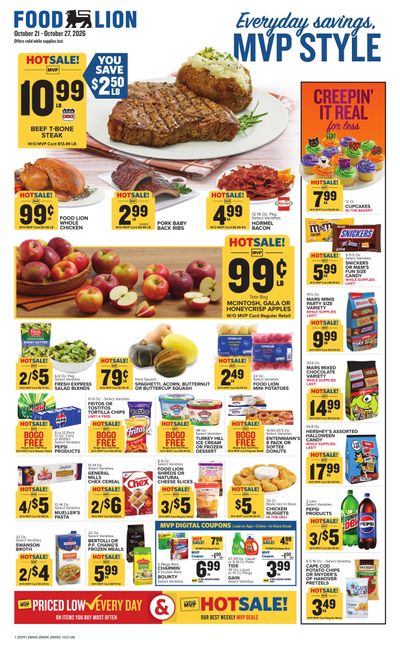 Food Lion (Washington Area, DC) Weekly Ad October 21 - 27, 2026