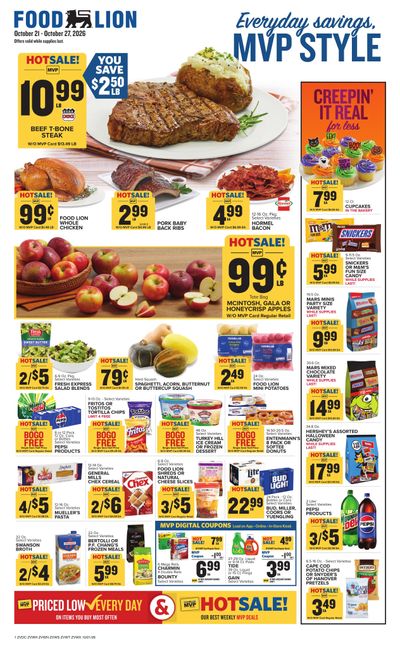 Food Lion (Winchester Area, VA) Weekly Ad October 21 - 27, 2026