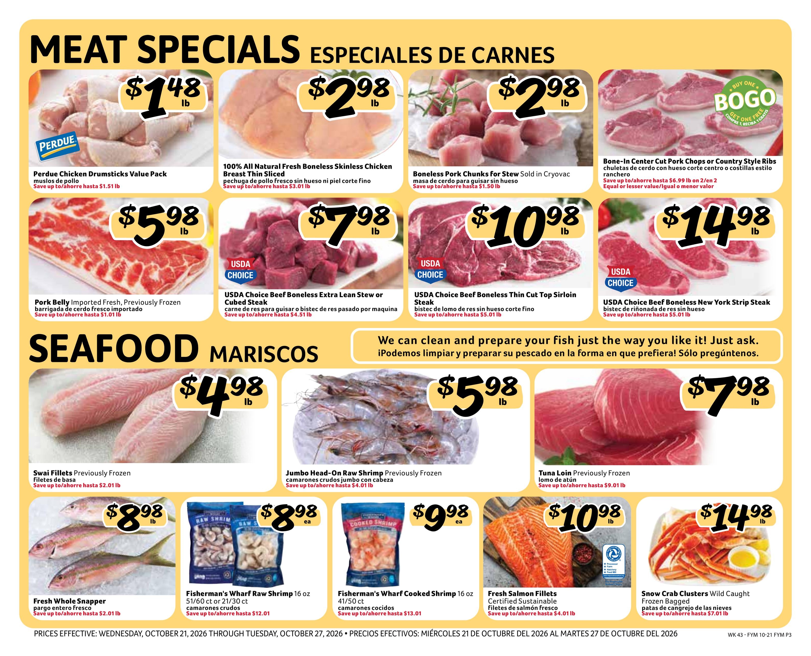 Fresco Y Mas (Davie Area, FL) Weekly Ad October 21 - 27, 2026