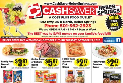 Cash Saver Heber Springs Weekly Ad October 20 - 26, 2026