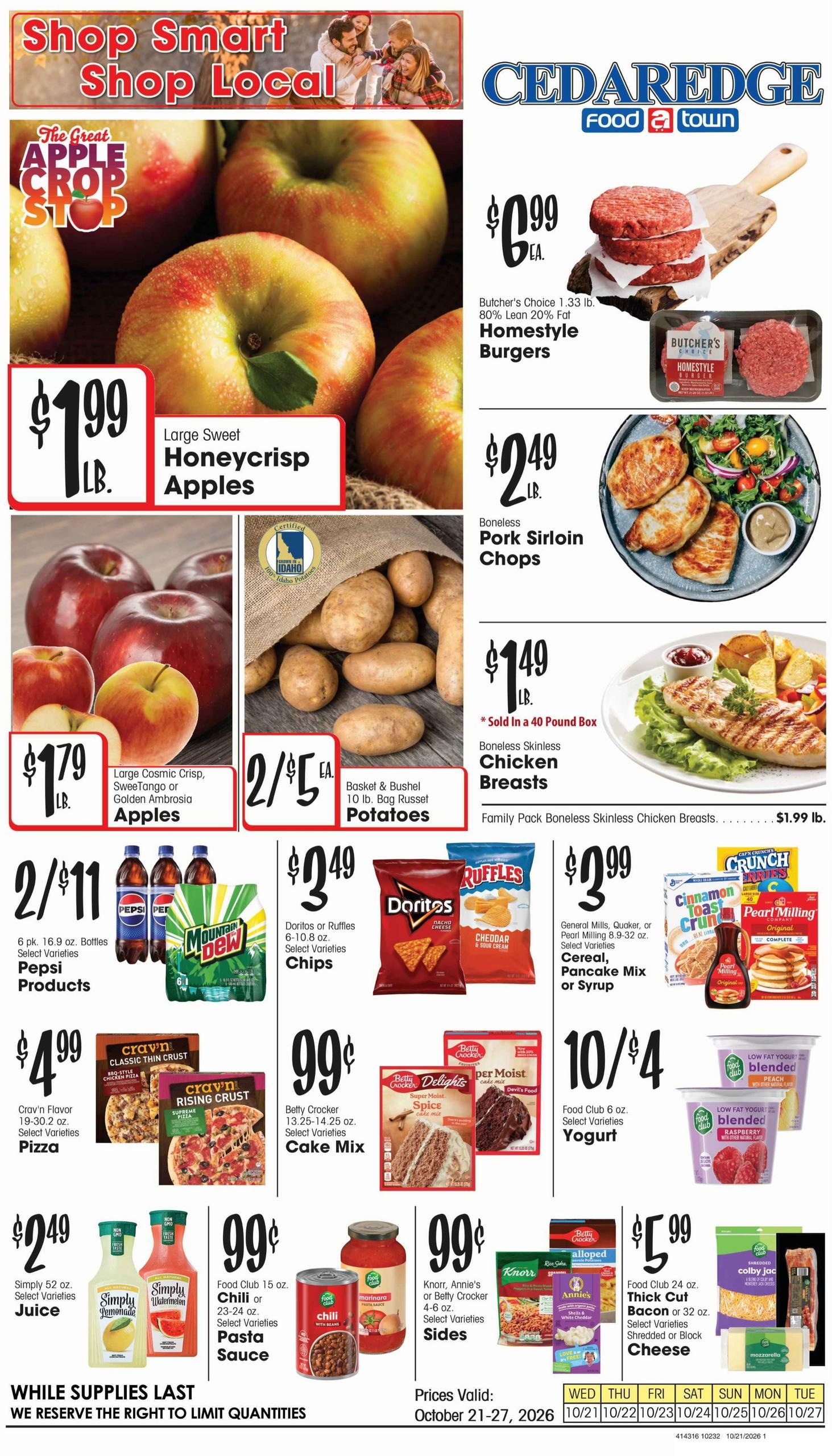 Cedaredge Foodtown (Delta-Hotchkiss Area, CO) Weekly Ad October 21 - 27, 2026