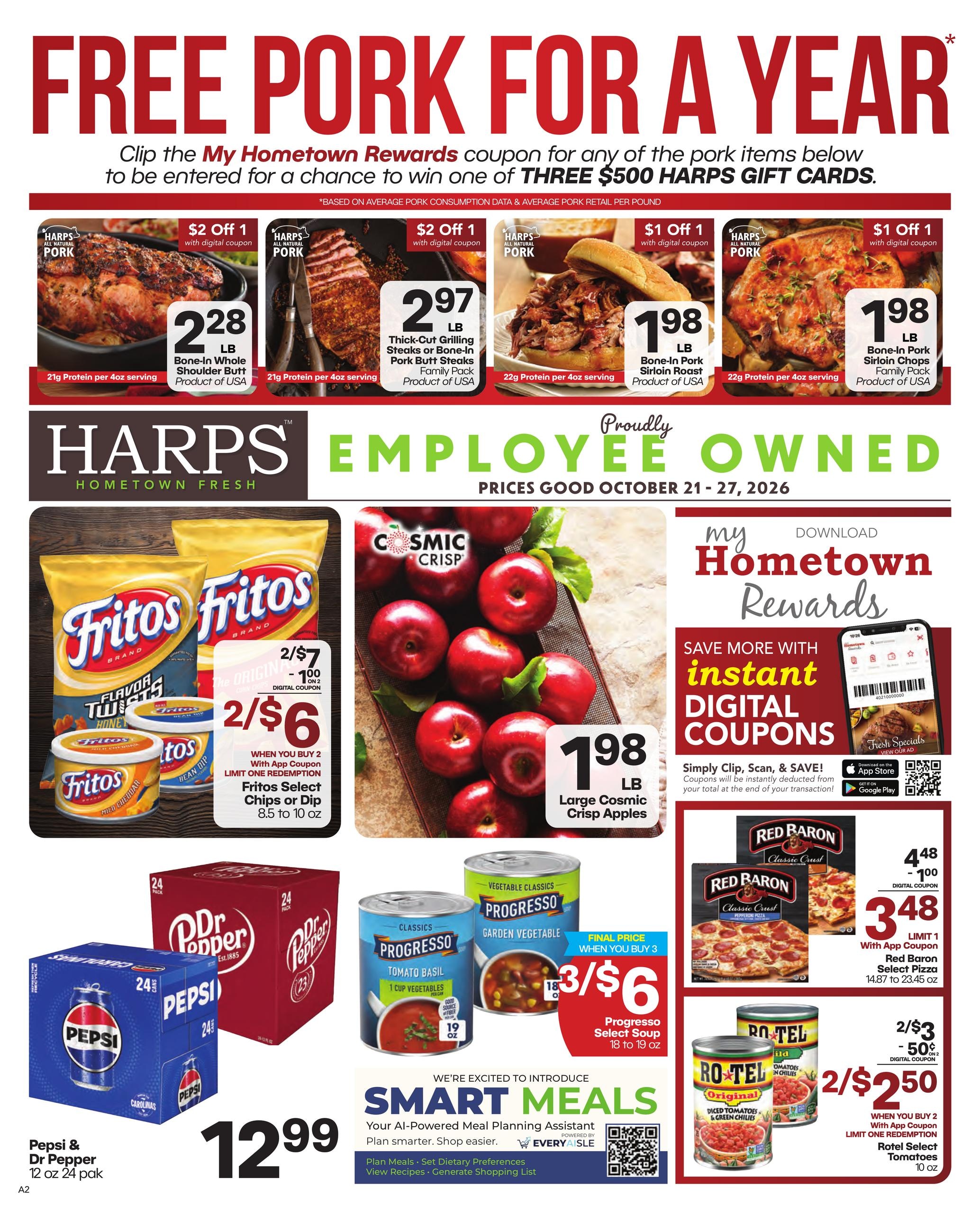 Harps Foods Weekly Ad October 21 - 27, 2026