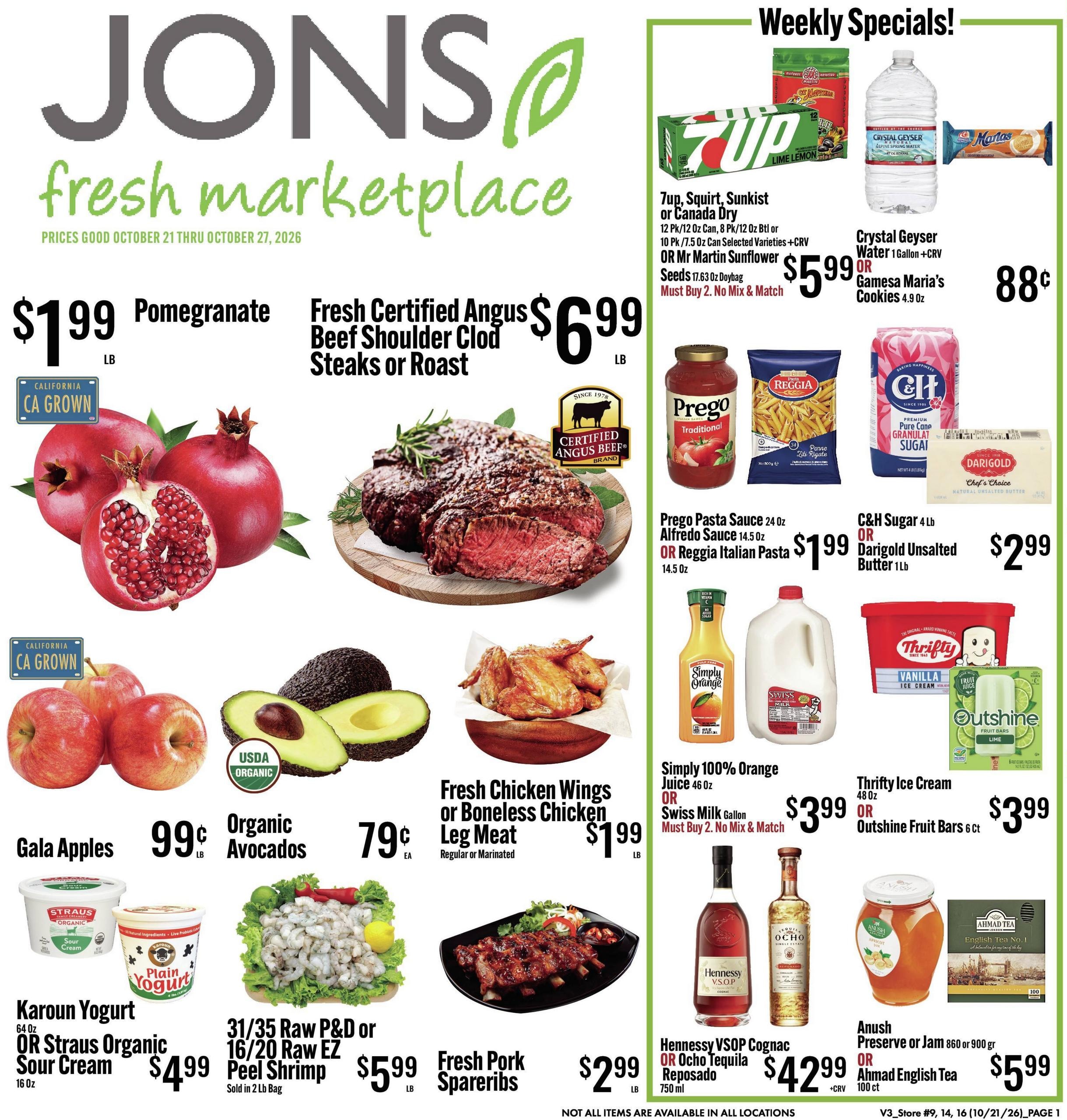 Jons International Marketplace (Alhambra Area, CA) Weekly Ad October 21 - 27, 2026
