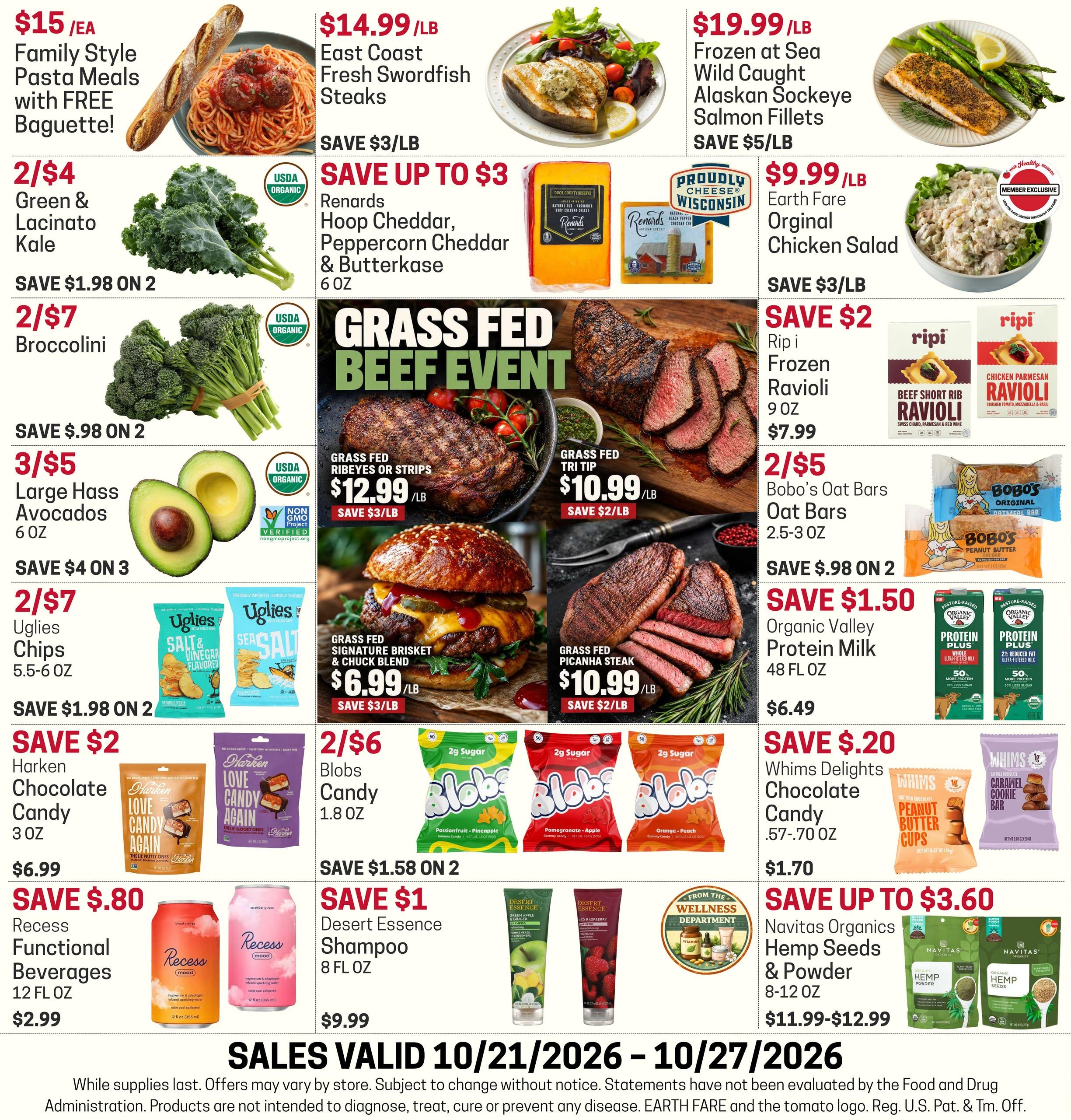 Earth Fare Weekly Ad October 21 - 27, 2026