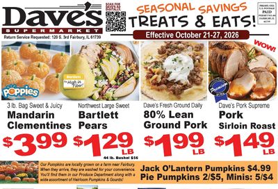 Dave's Supermarket (Fairbury, IL) Weekly Ad October 21 - 27, 2026