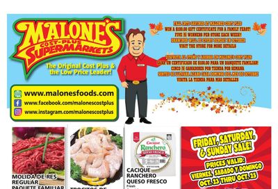 Malone's Cost Plus Weekly Ad October 21 - 27, 2026